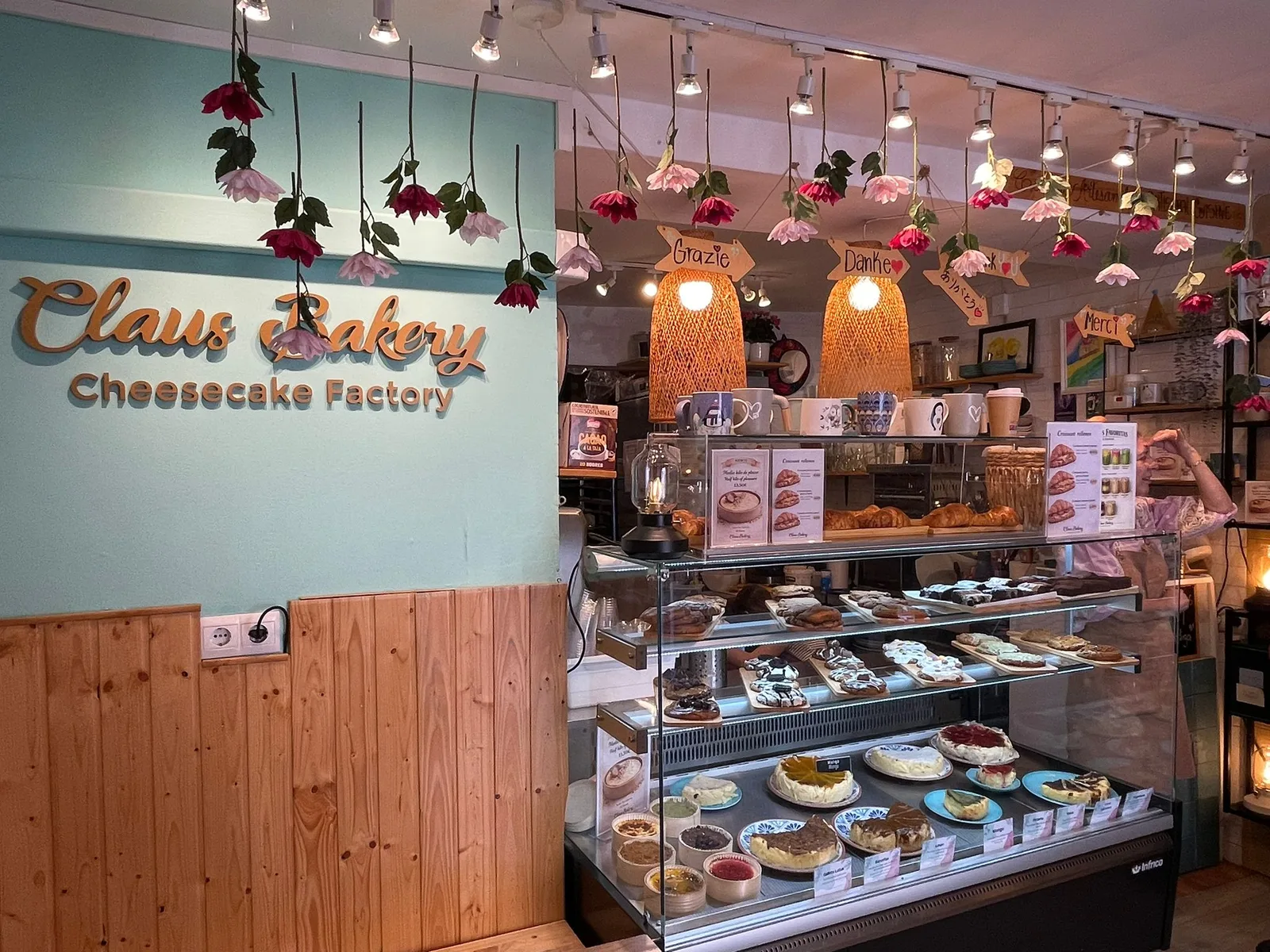 Interior at Claus Bakery Cheesecake Factory Malaga — travel photo