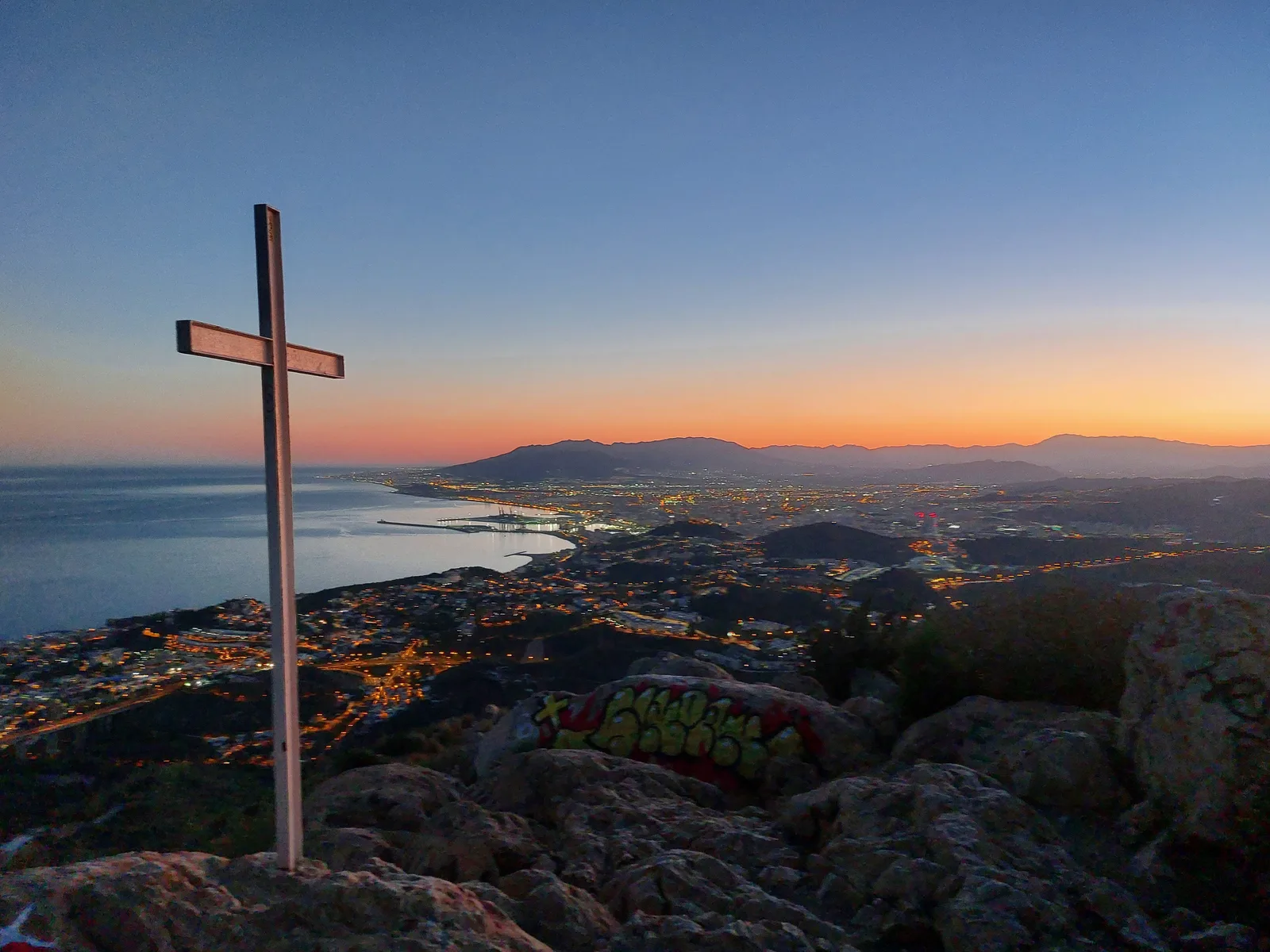 Main view at Entrada Sur a Monte San Anton Malaga — travel photo