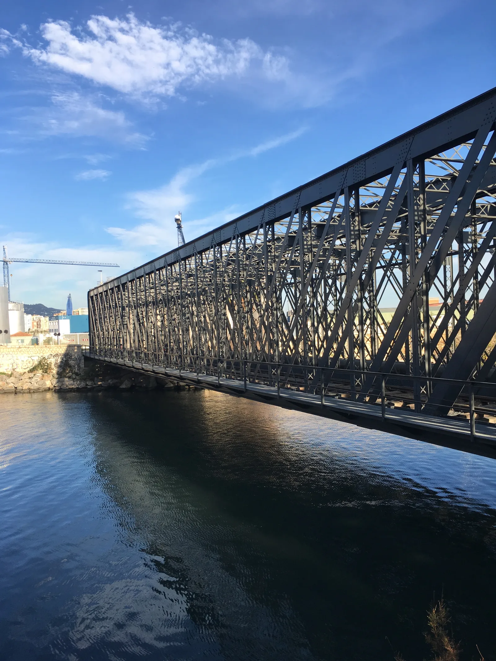 Main view at Iron bridge Malaga — travel photo