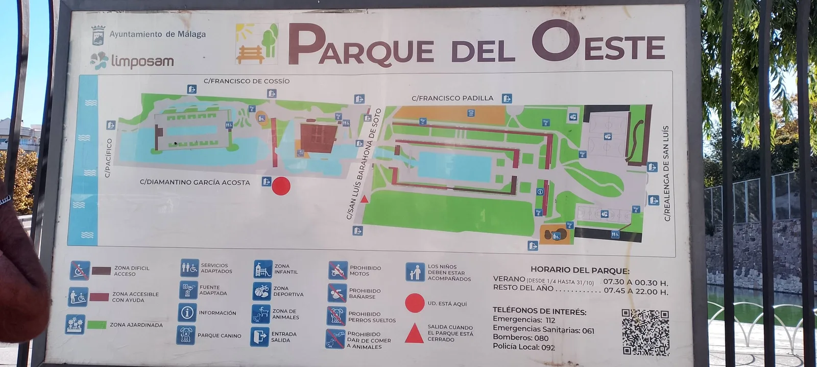 Interior at Parque del Oeste Malaga — travel photo