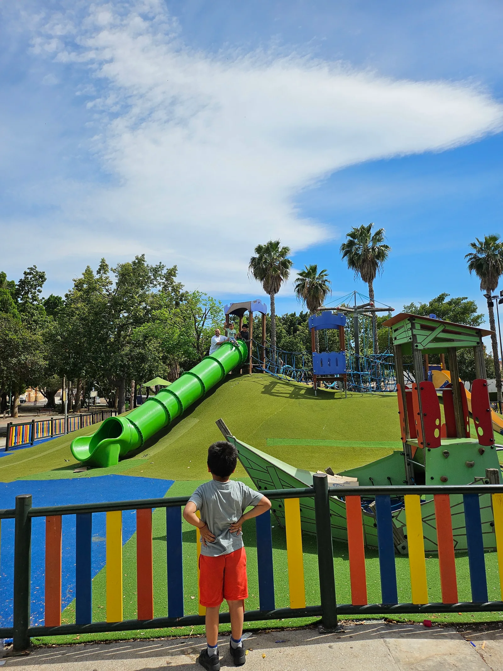 Atmosphere at Parque la isla del tesoro Malaga — travel photo