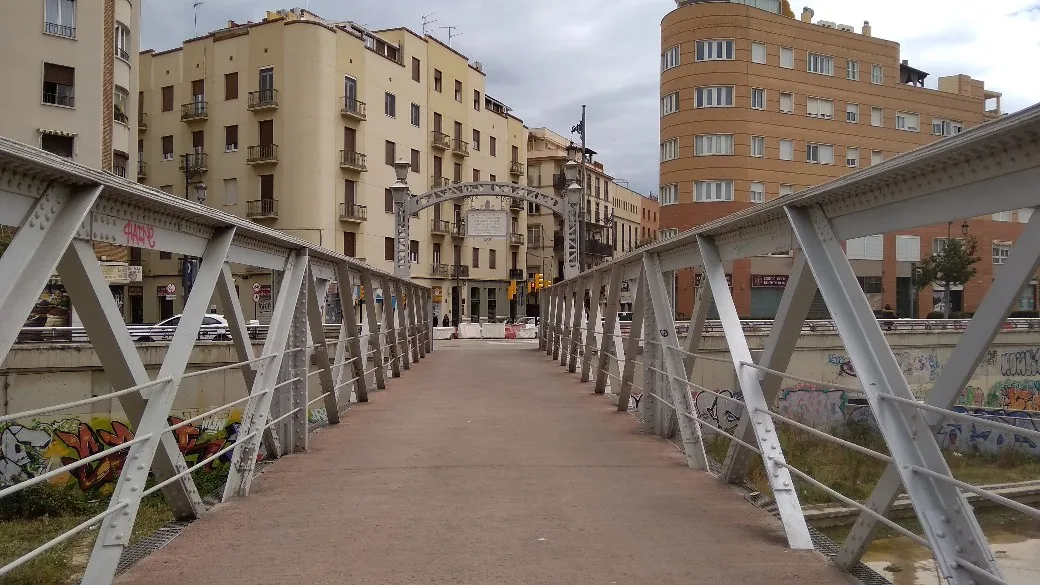 Interior at Santo Domingo Bridge (Germans Bridge) Malaga — travel photo