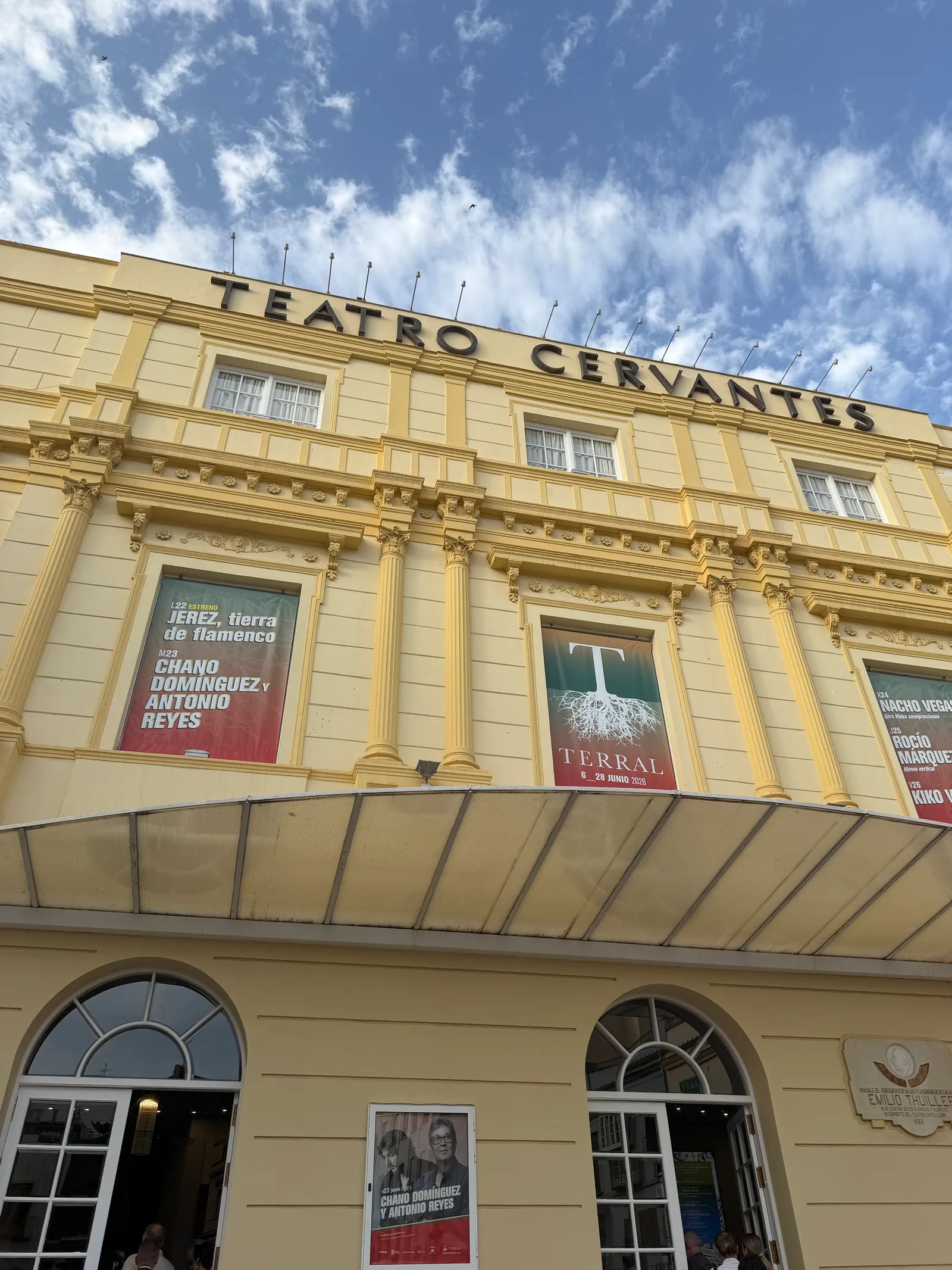 Atmosphere at Teatro Cervantes Malaga — travel photo