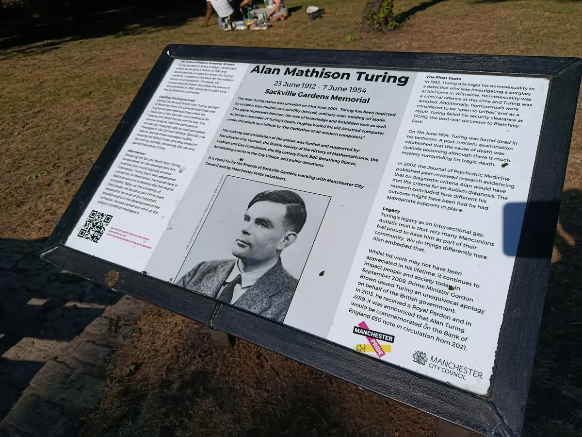 Main view at Alan Turing Memorial Manchester — travel photo