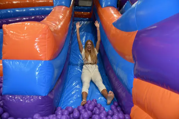 Atmosphere at Inflata Nation Inflatable Theme Park Manchester Manchester — travel photo