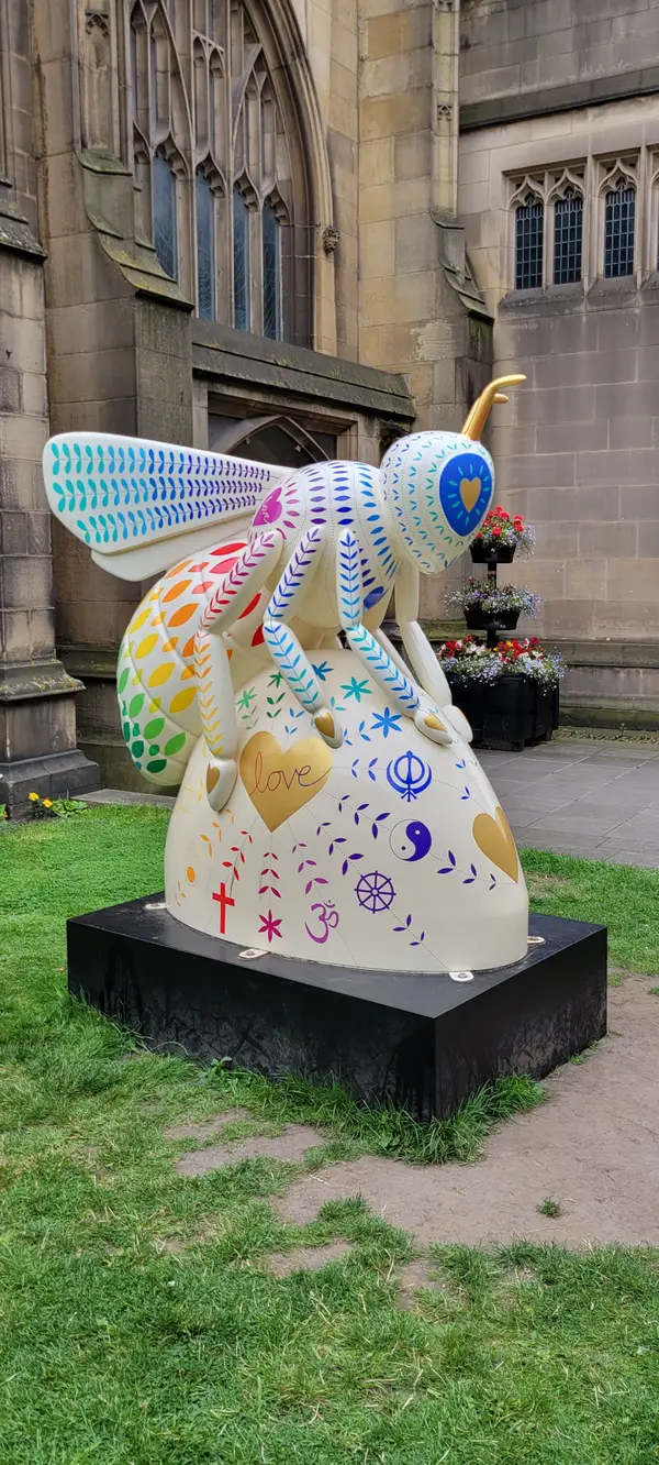 Atmosphere at Manchester Cathedral Manchester — travel photo