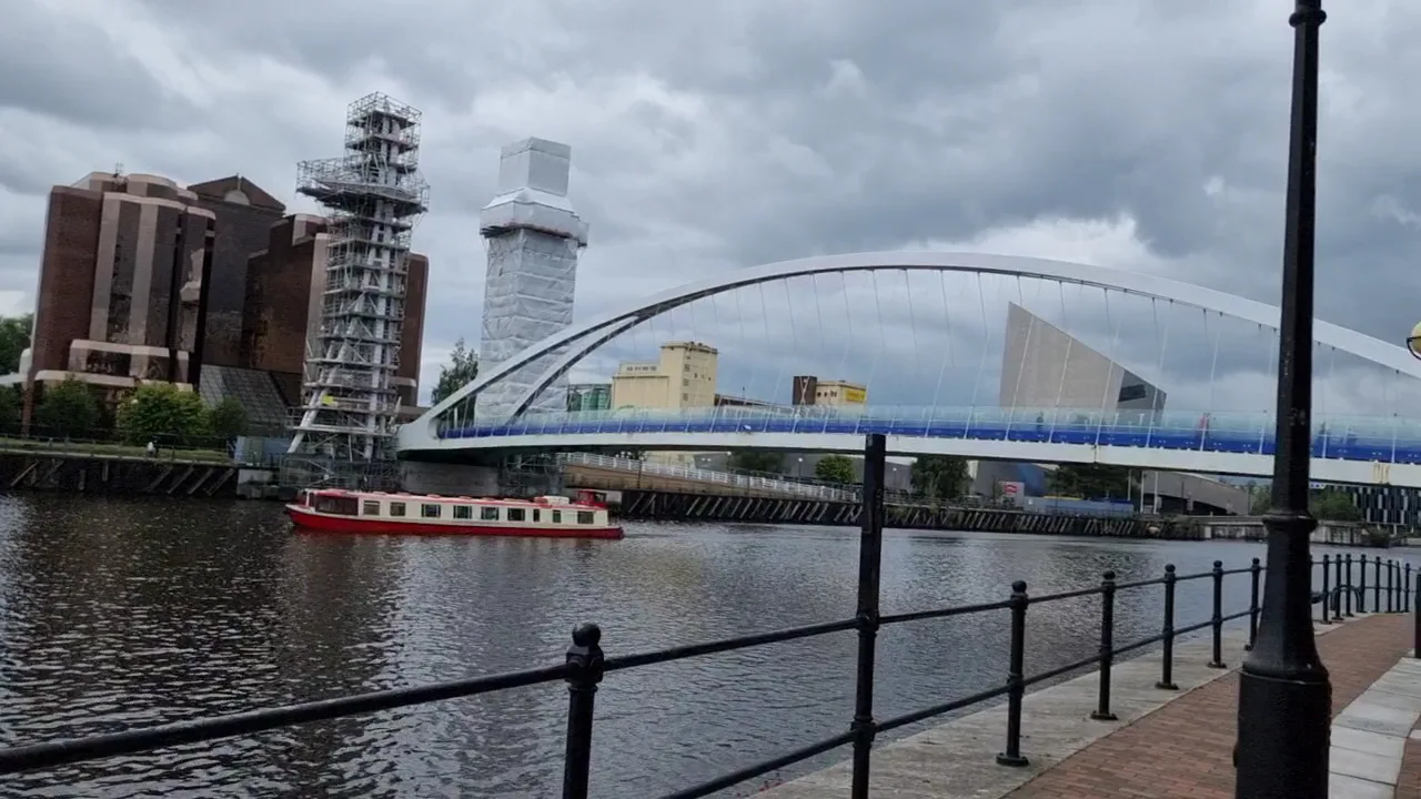 Details at Millennium Bridge Manchester — travel photo