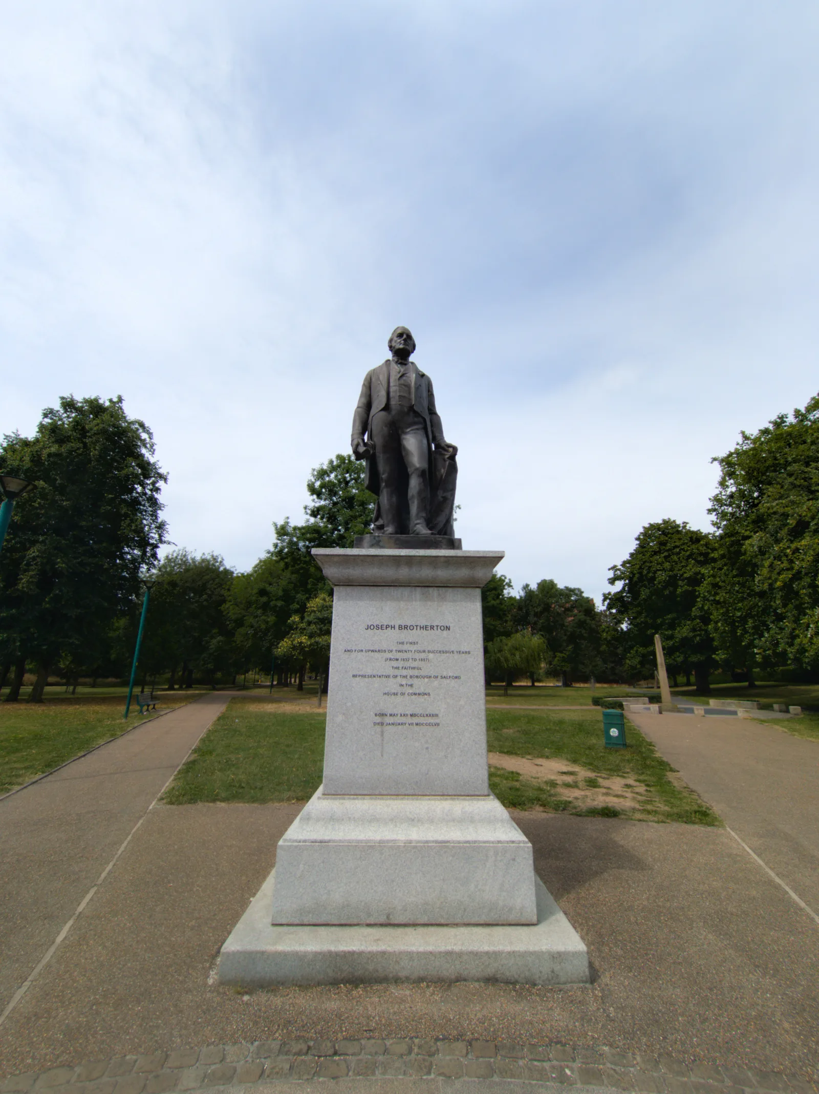 Main view at Peel Park Manchester — travel photo