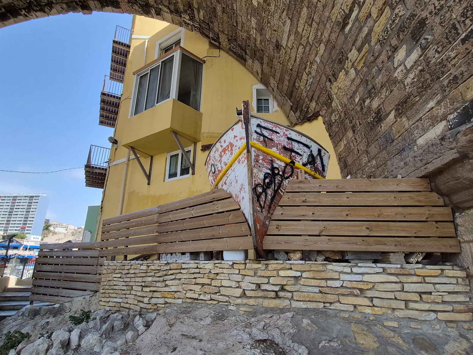 Main view at Pont du Vallon des Auffes Marseille — travel photo