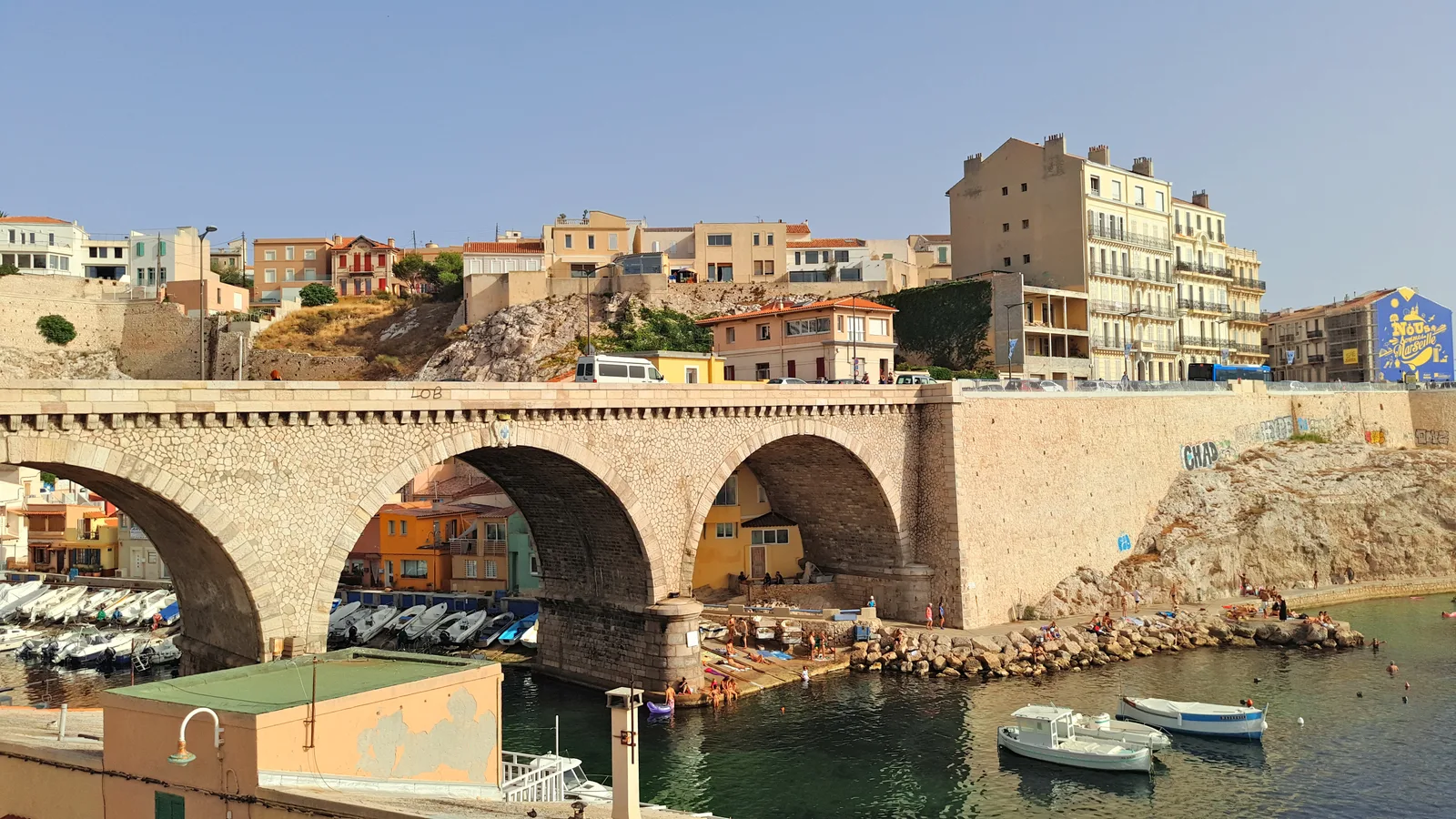 Details at Pont du Vallon des Auffes Marseille — travel photo