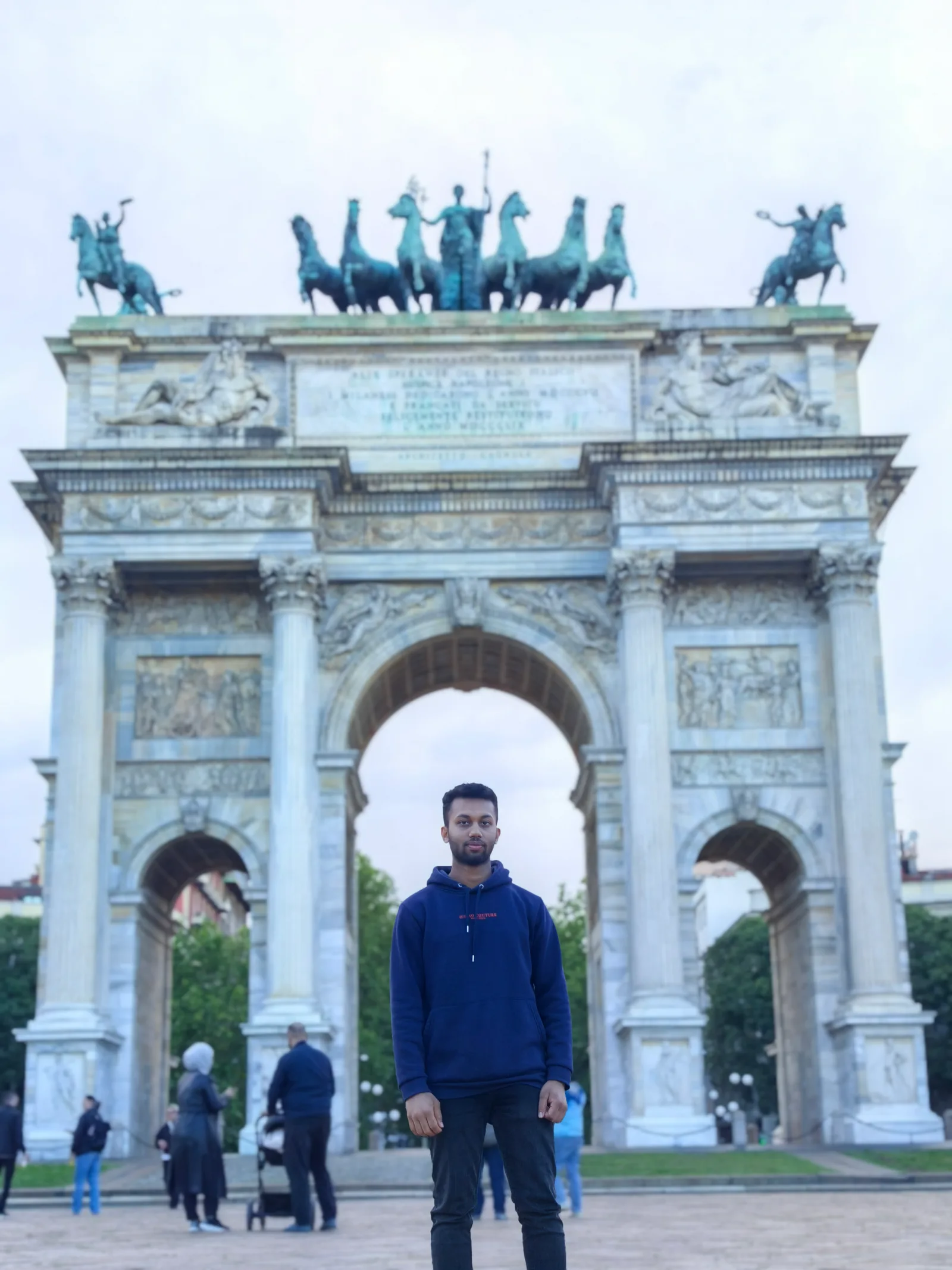 Main view at Arco della Pace Milan — travel photo