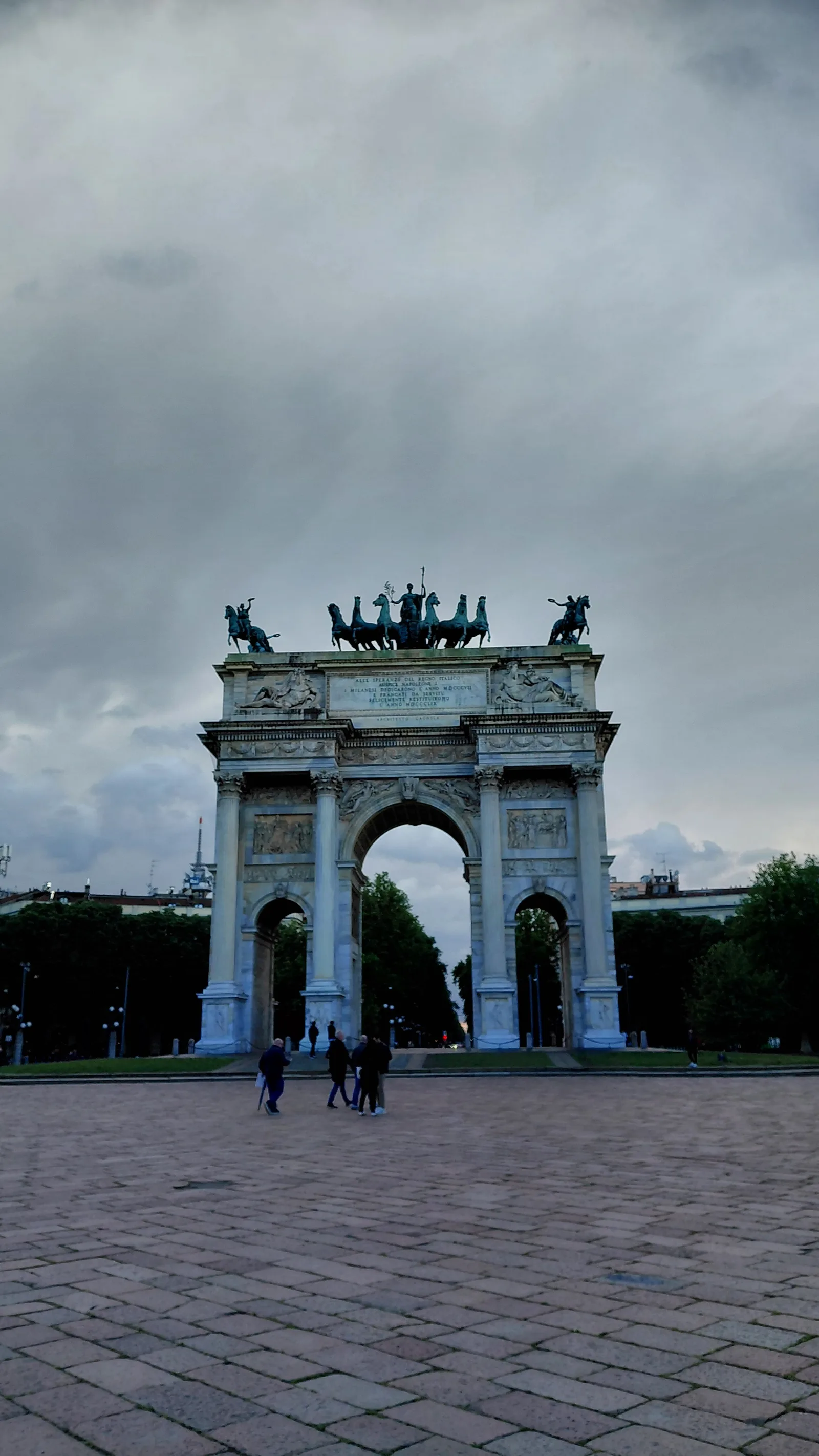 Details at Arco della Pace Milan — travel photo