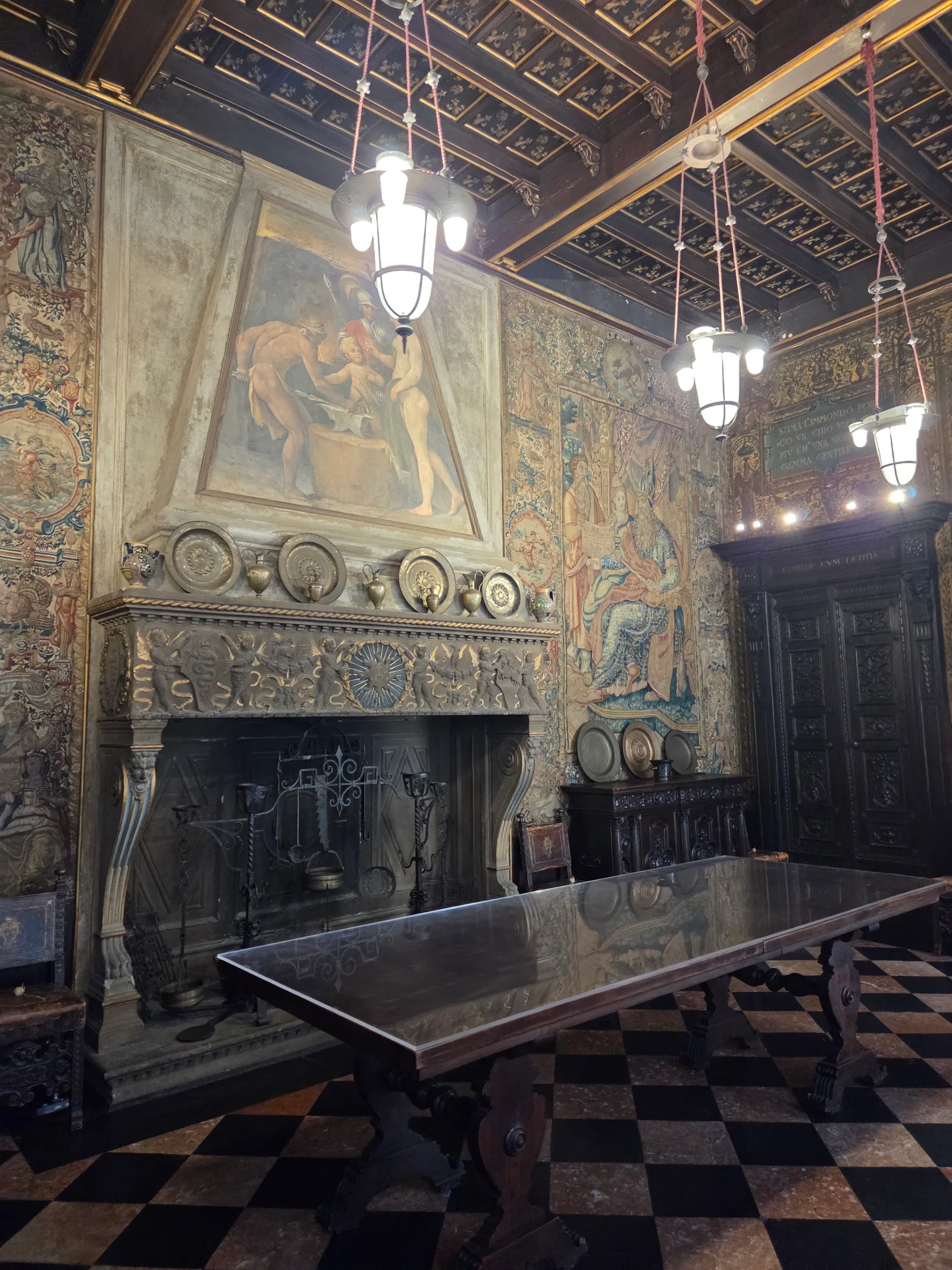 Interior at Bagatti Valsecchi Museum Milan — travel photo