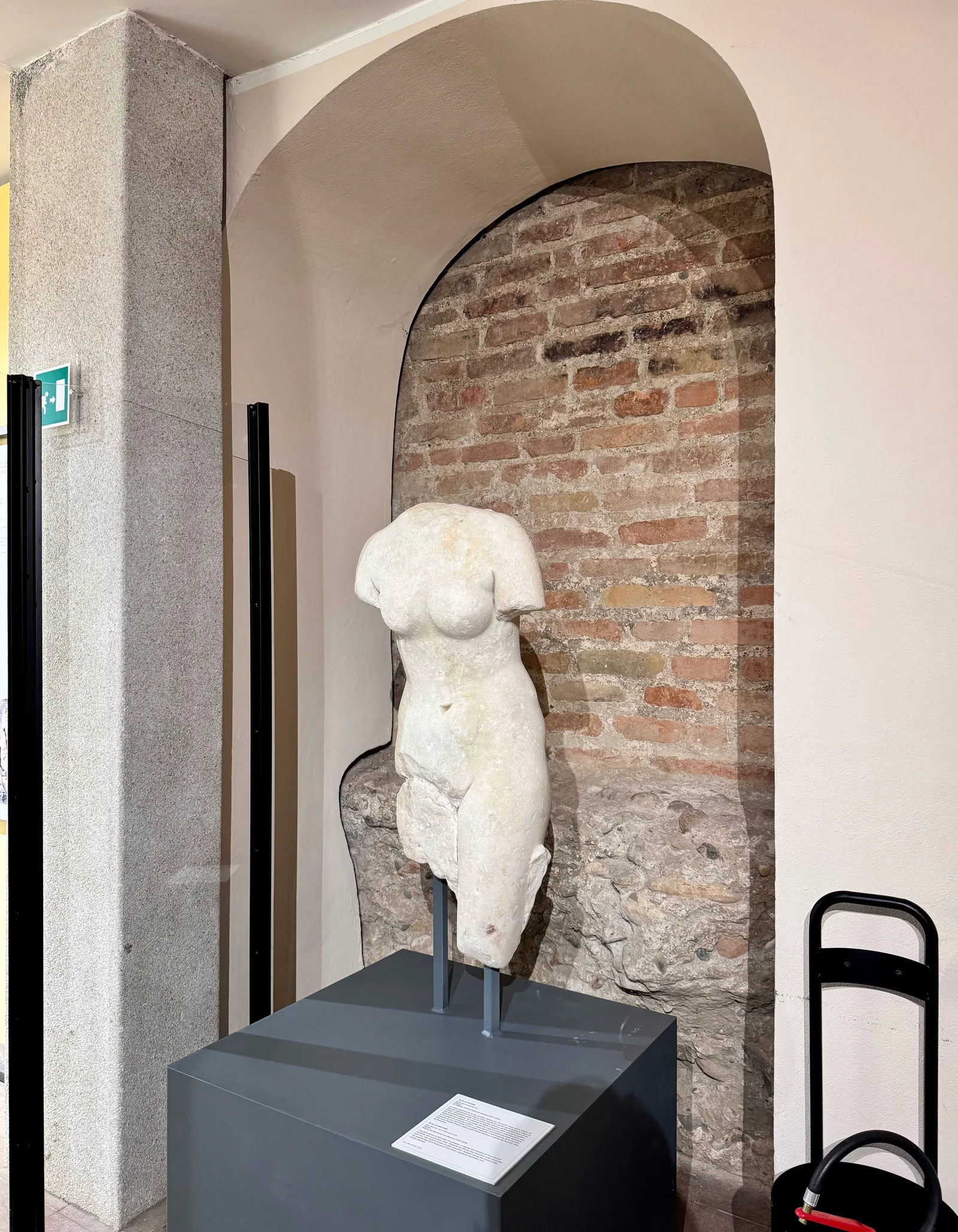 Main view at Civic Archaeological Museum Milan — travel photo