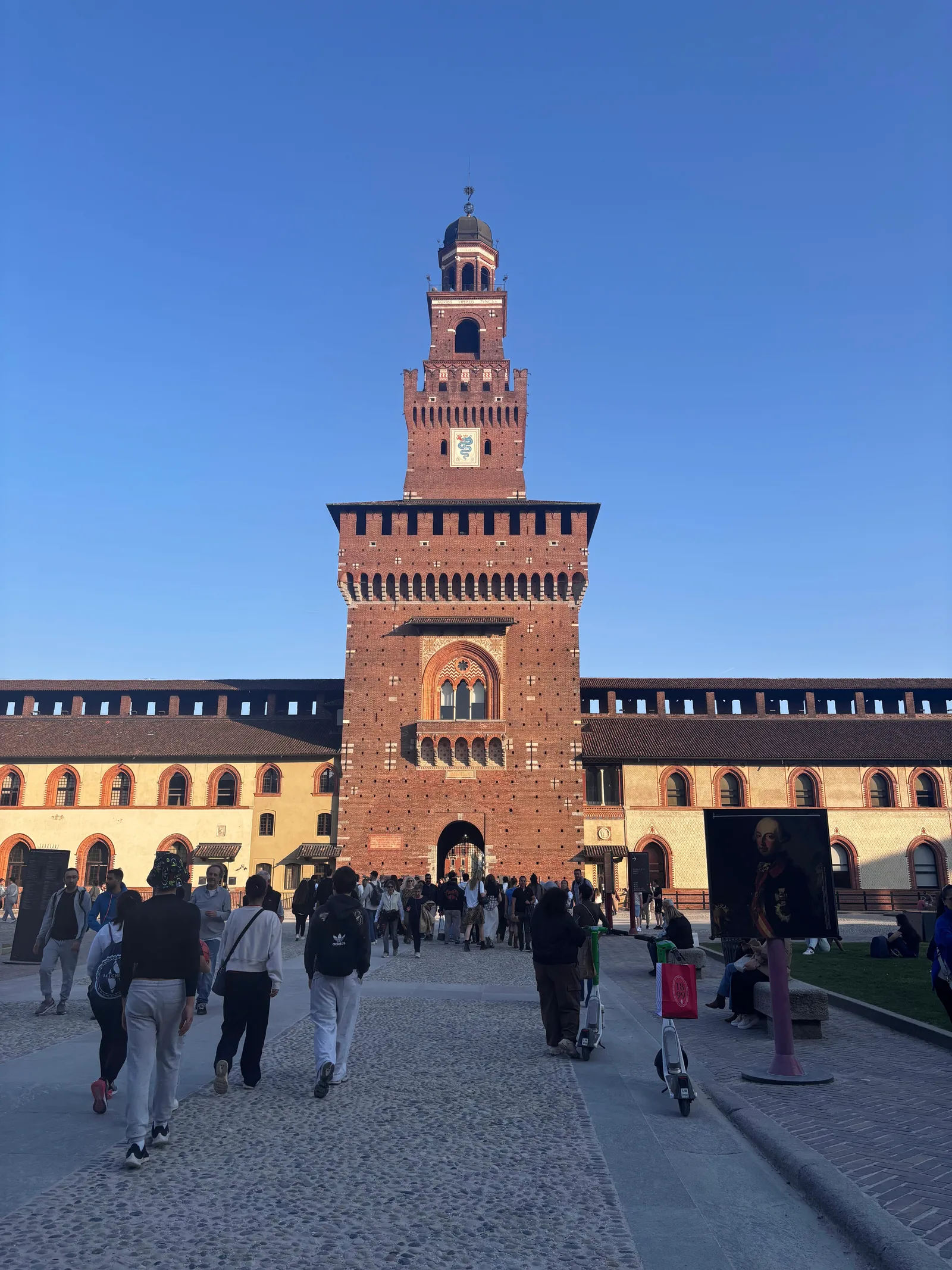 Atmosphere at Filarete Tower Milan — travel photo