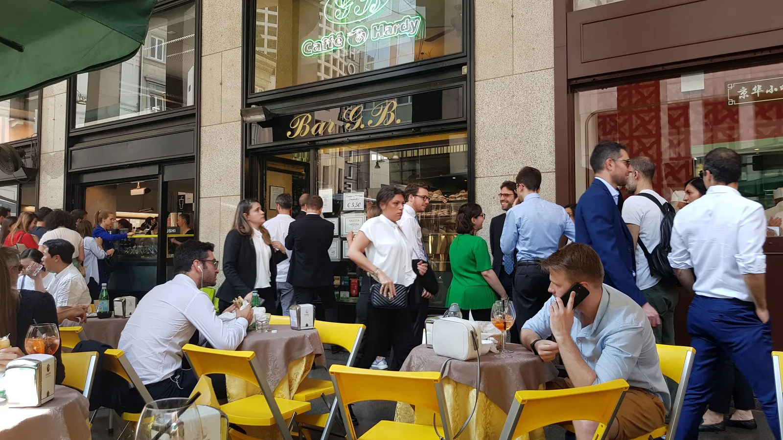 Main view at G.B. Bar Milan — travel photo