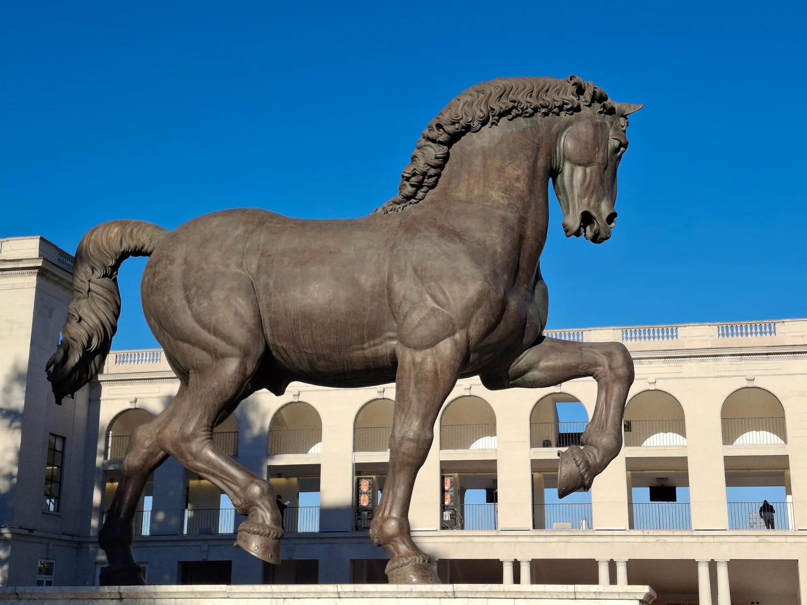 Interior at Leonardo's Horse Milan — travel photo