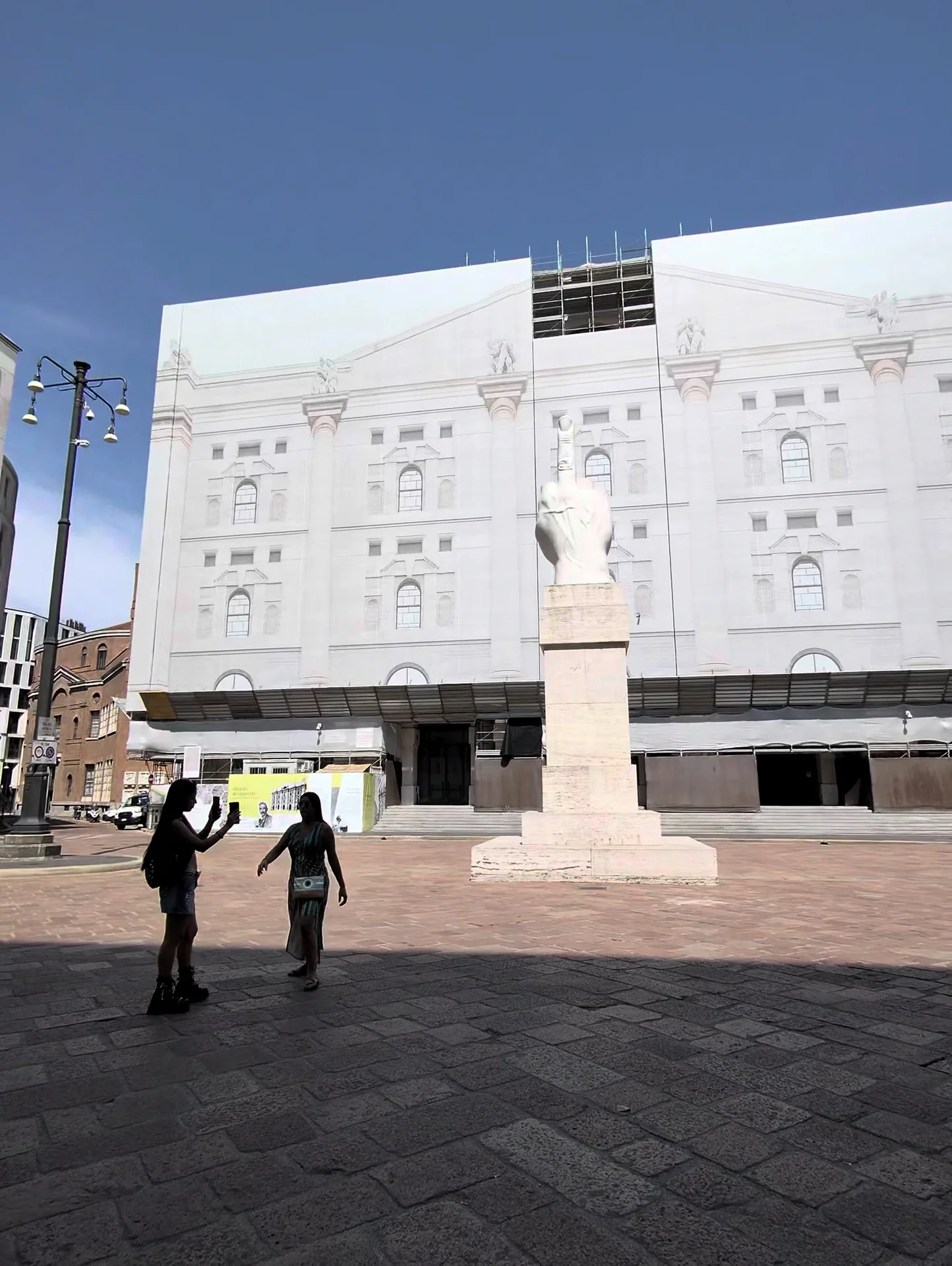 Main view at Piazza degli Affari Milan — travel photo