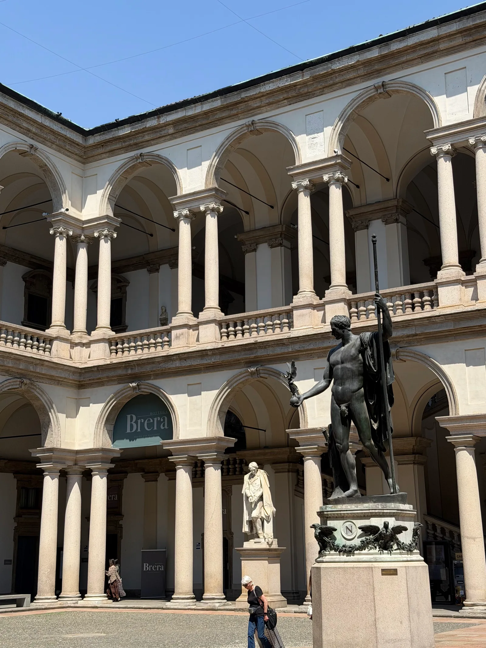 Main view at Pinacoteca di Brera Milan — travel photo