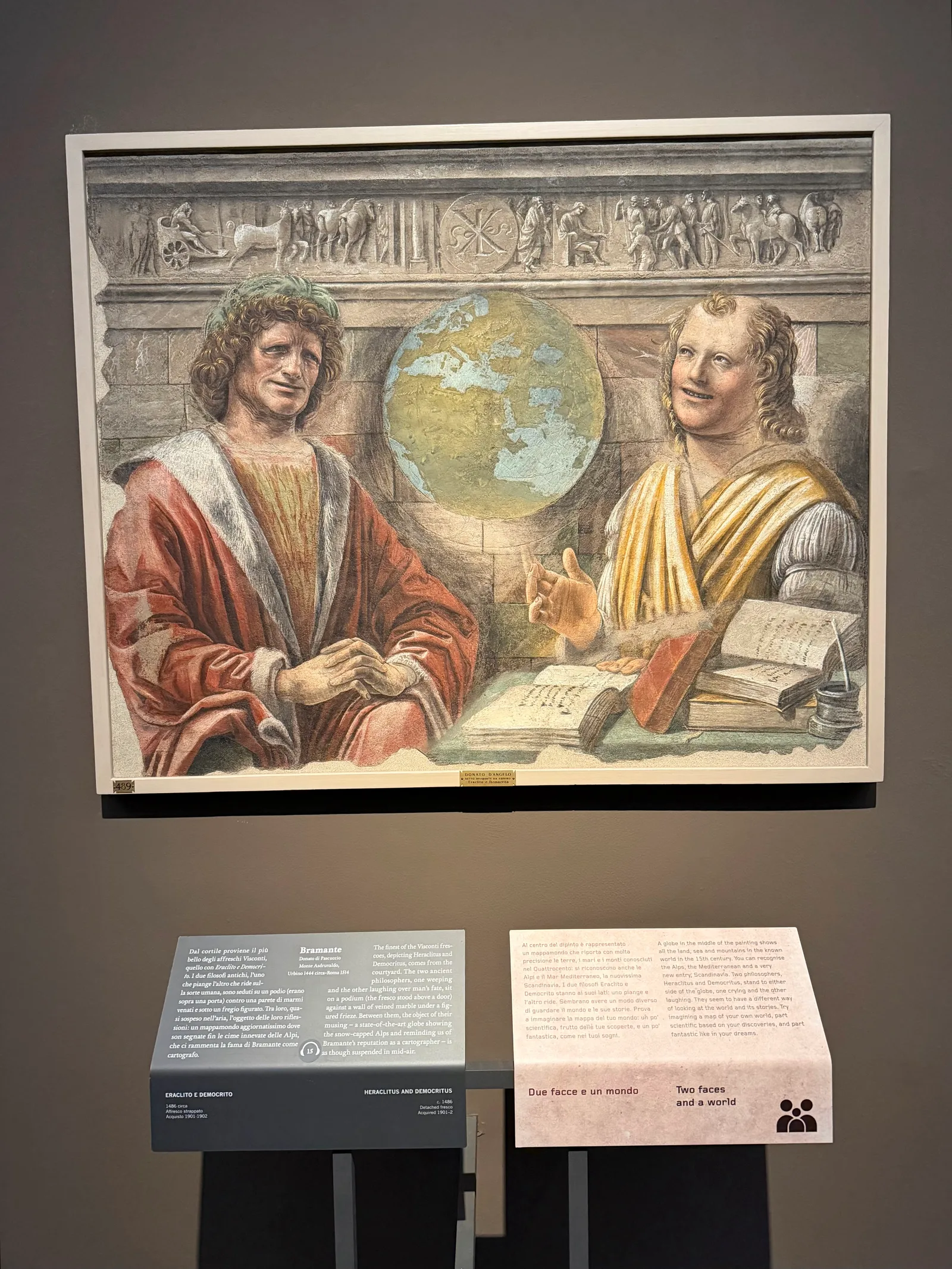 Details at Pinacoteca di Brera Milan — travel photo
