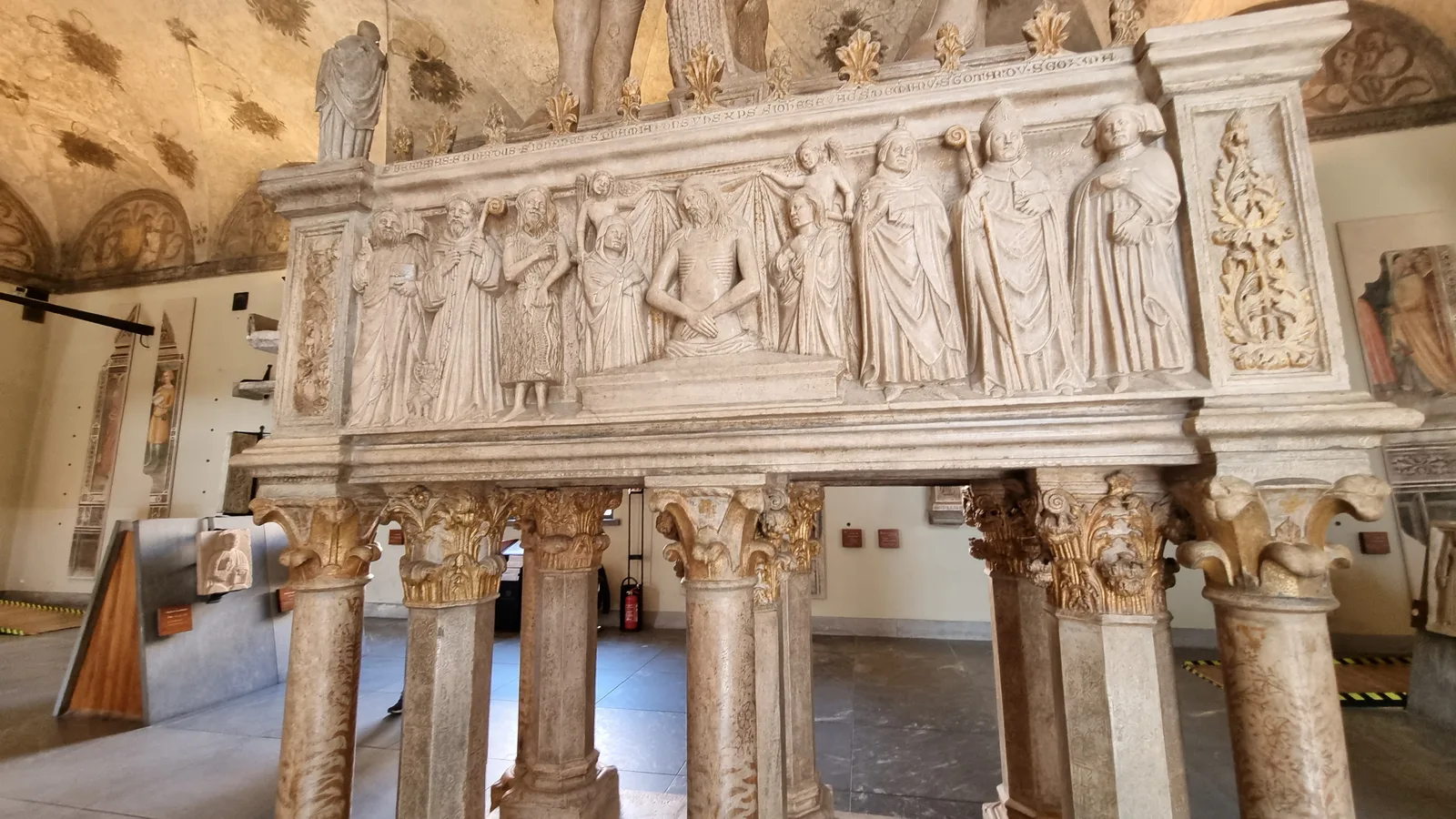 Details at Rondanini Pieta Museum Milan — travel photo