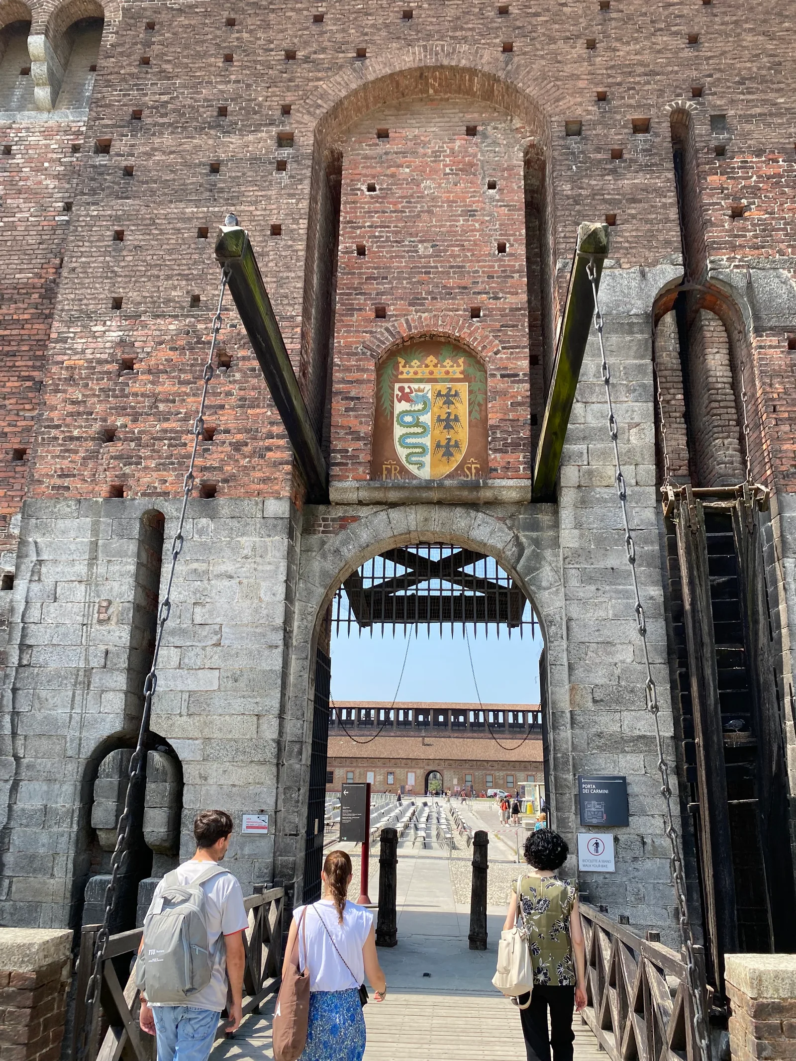 Interior at Sforzesco Castle Milan — travel photo
