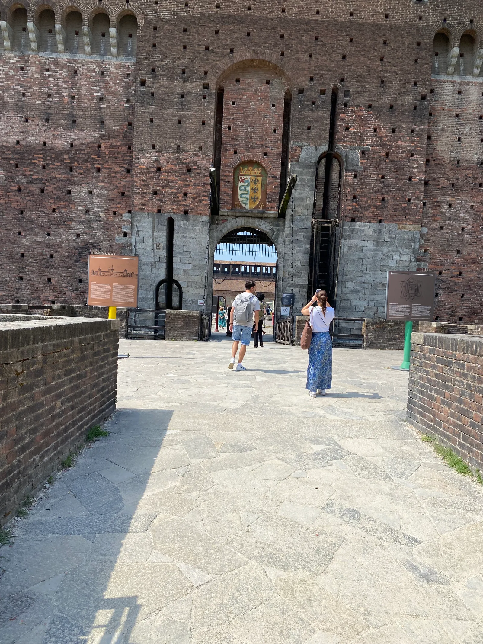 Atmosphere at Sforzesco Castle Milan — travel photo