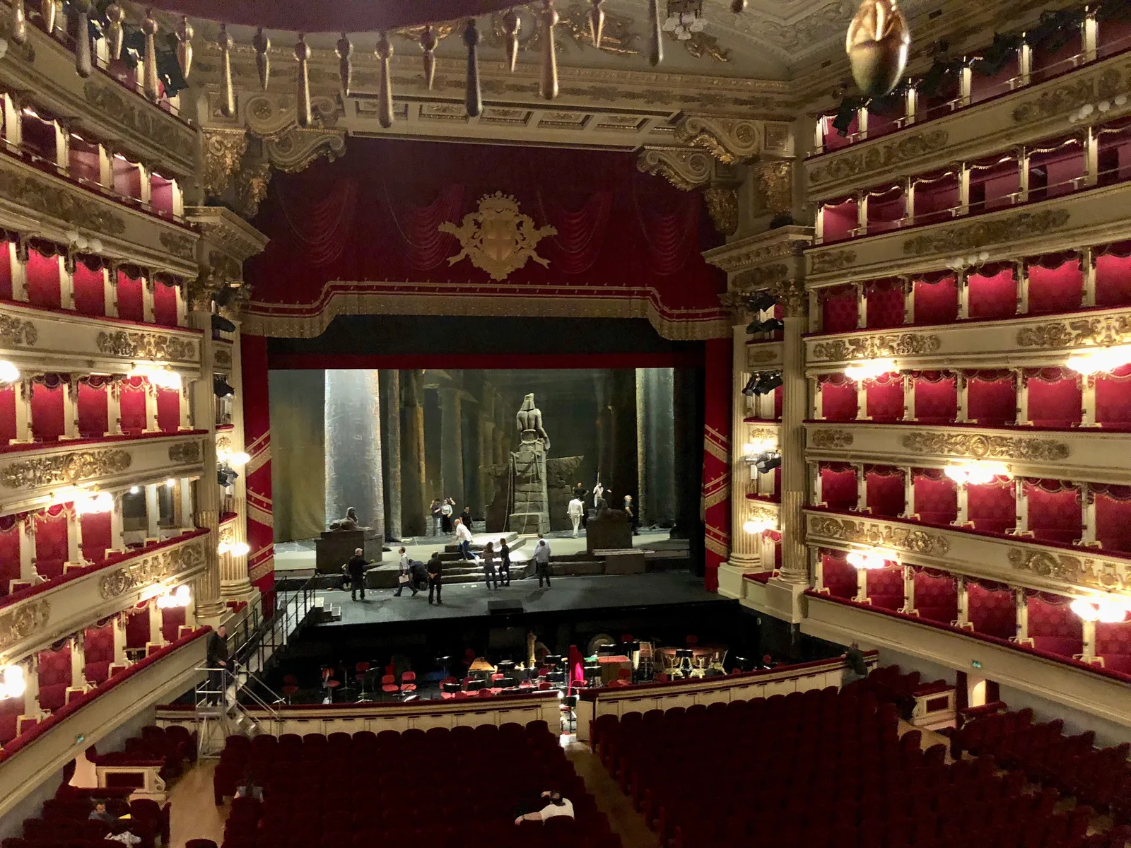 Interior at Teatro alla Scala Milan — travel photo