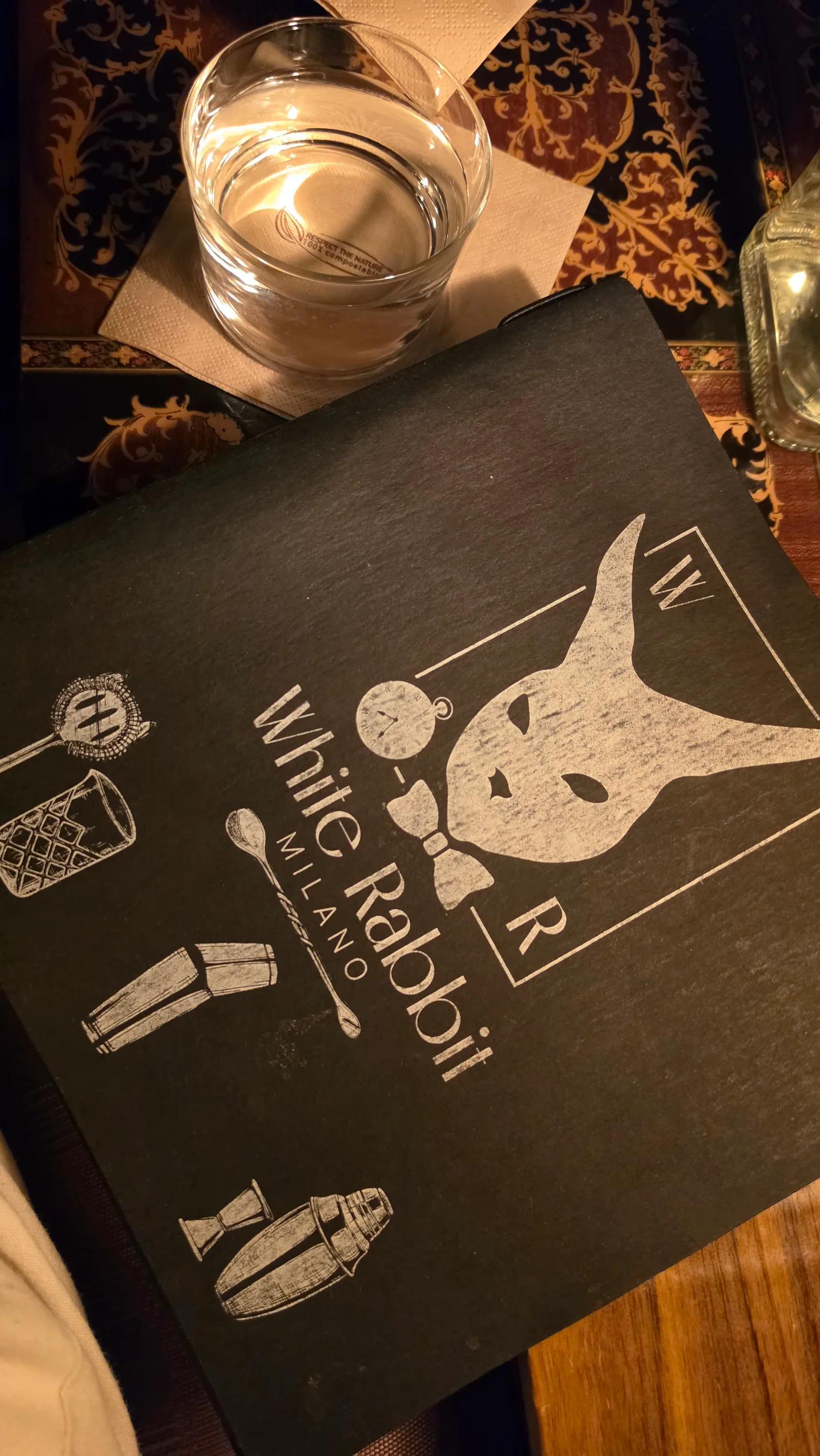 Interior at White Rabbit Speakeasy Milan — travel photo