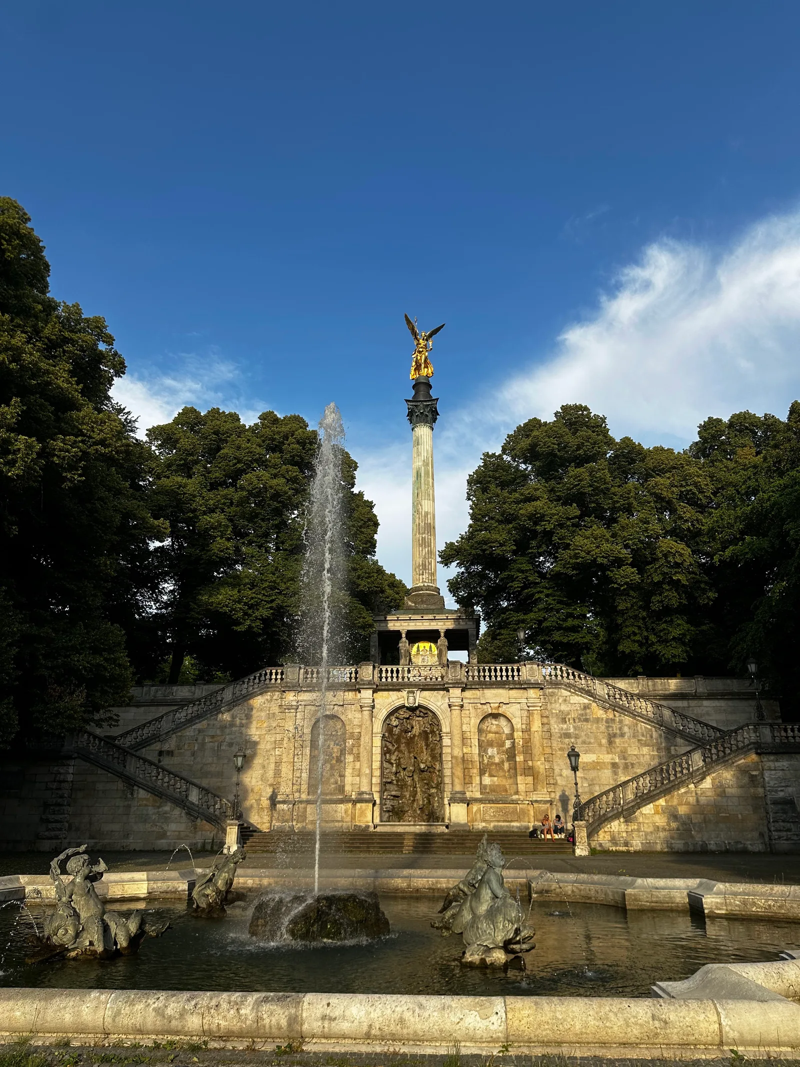 Details at Angel of Peace Munich — travel photo