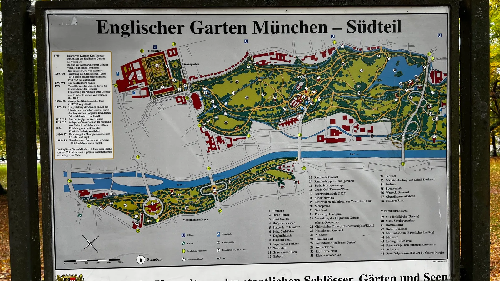 Main view at Maximiliansanlagen Munich — travel photo