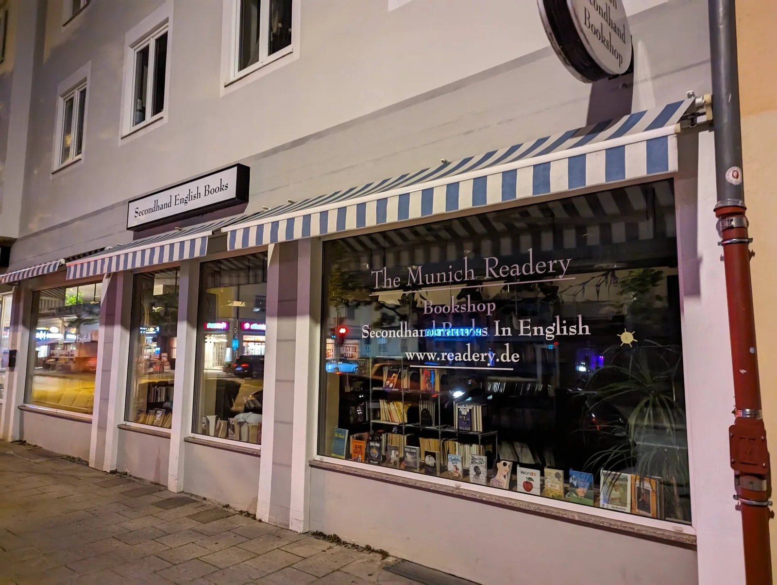 Details at The Munich Readery Secondhand English Books Munich — travel photo