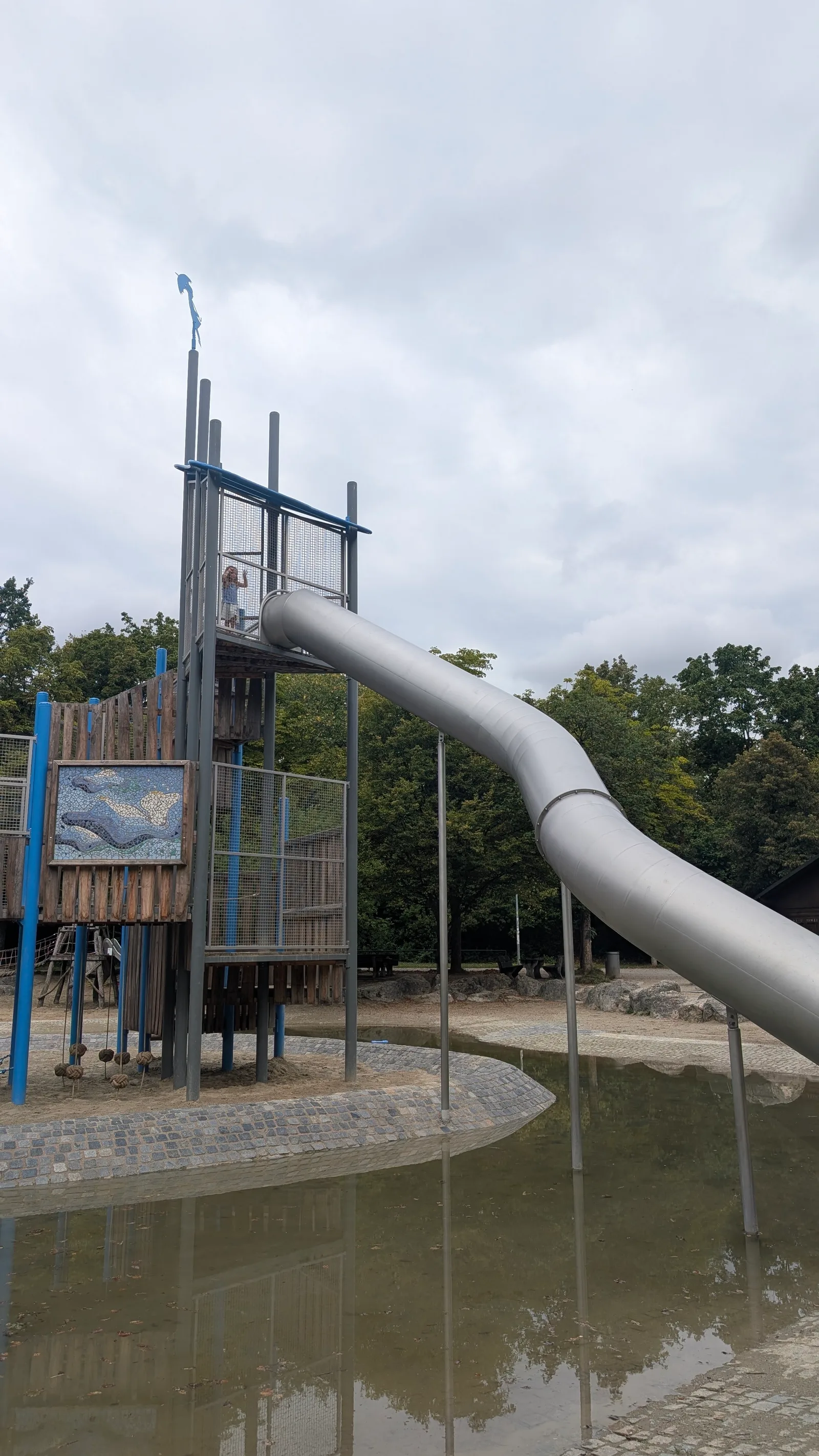 Main view at Wasserspielplatz Westpark Munich — travel photo
