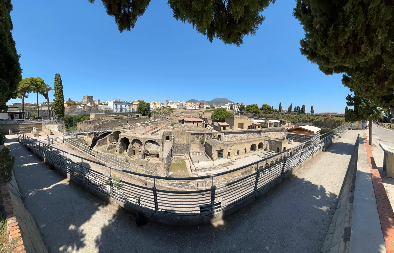 Atmosphere at Archaeological Park of Herculaneum Naples — travel photo