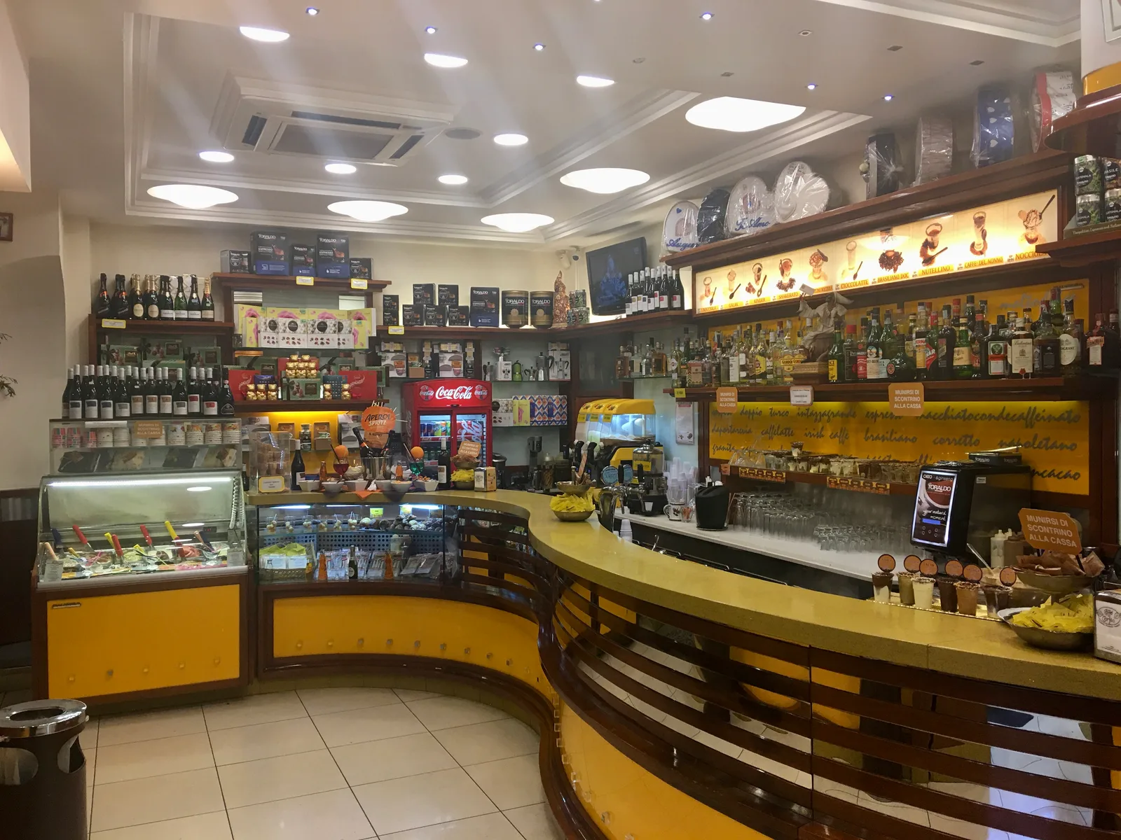 Main view at Caffè Ciorfito Naples — travel photo