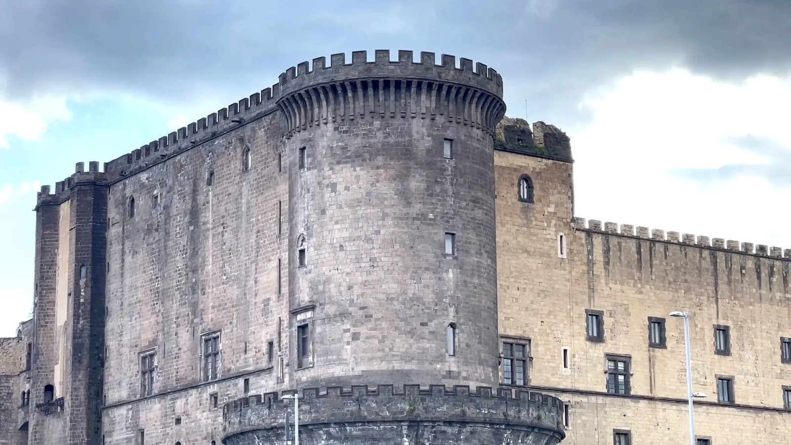 Main view at Castel Nuovo Naples — travel photo