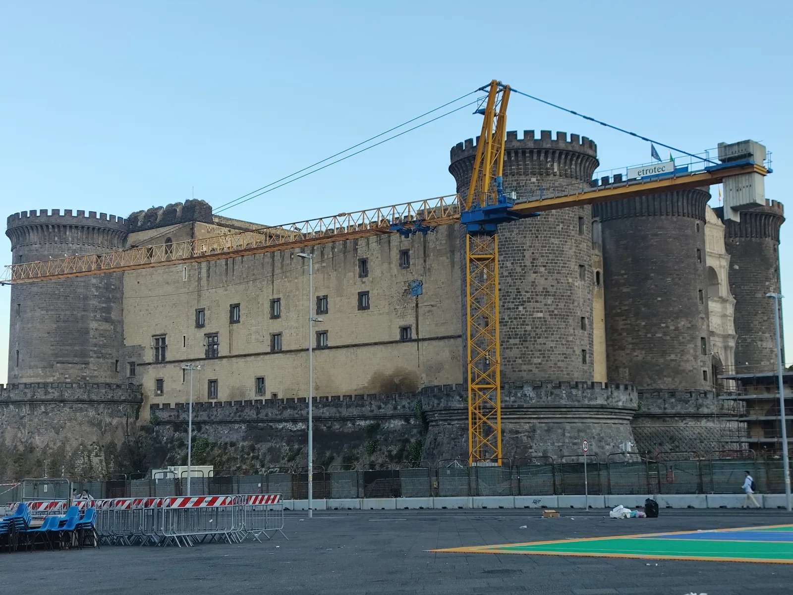 Atmosphere at Castel Nuovo Naples — travel photo