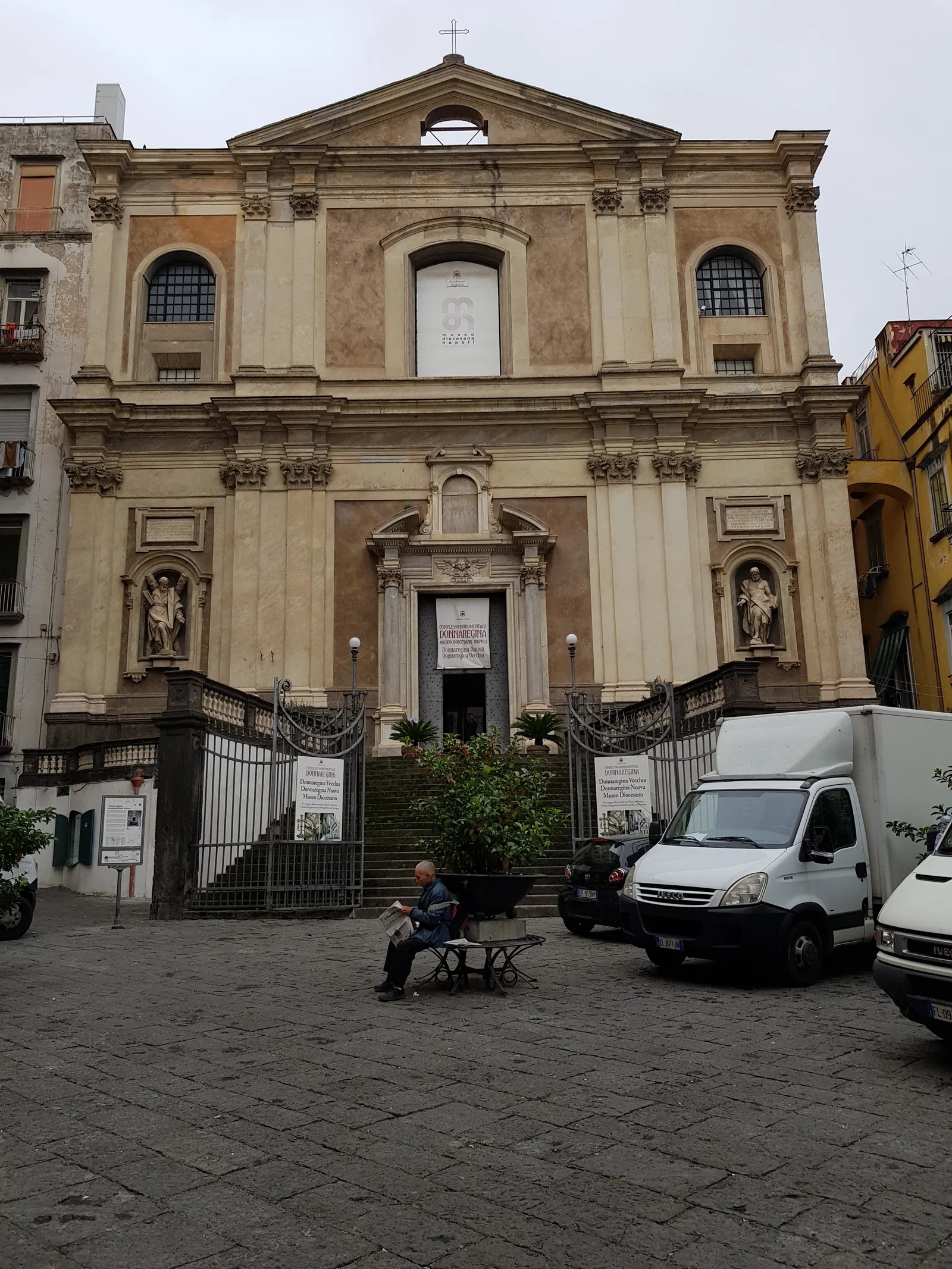 Details at Donnaregina Monumental Complex - Diocesan Museum of Naples Naples — travel photo