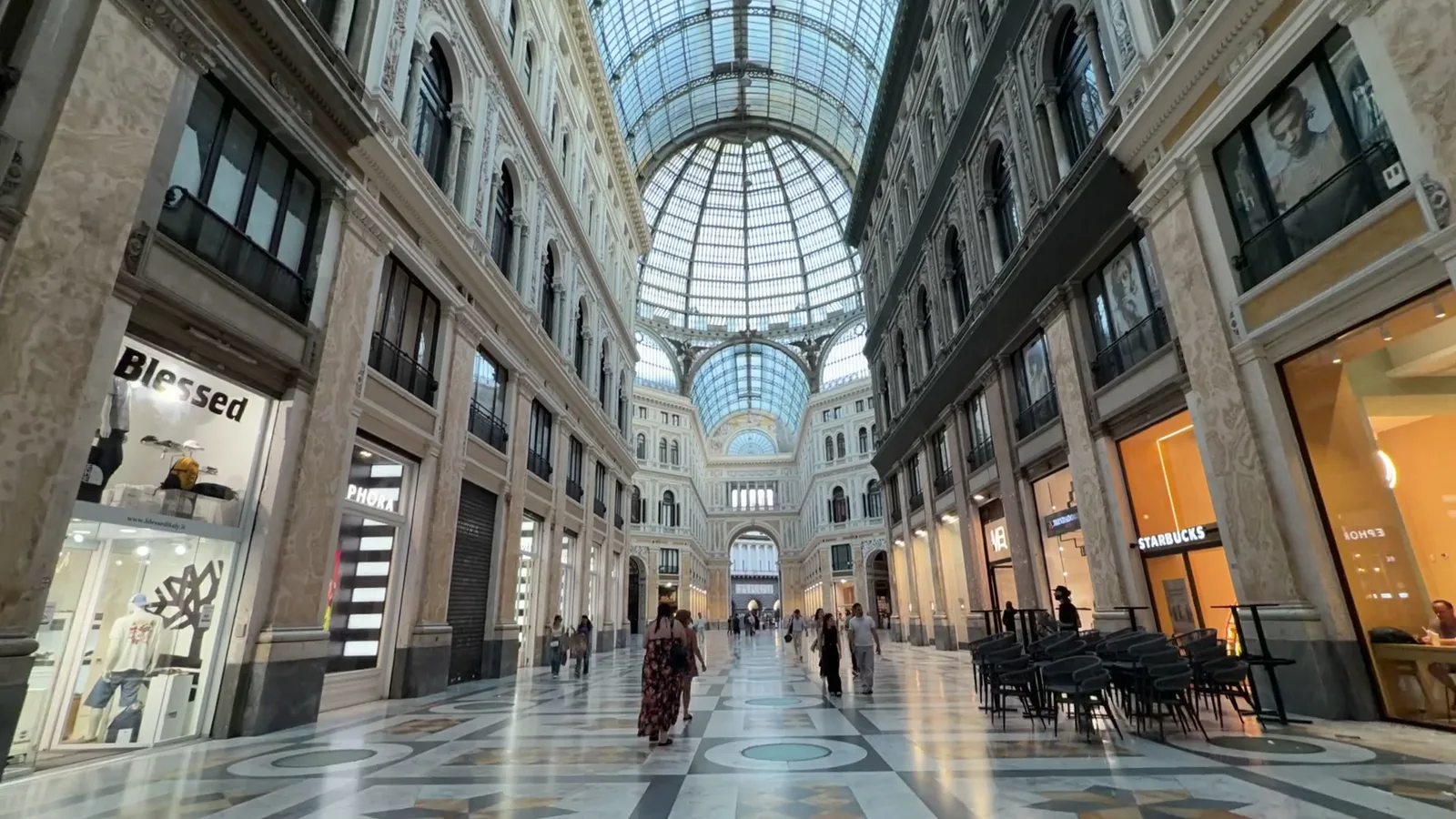 Main view at Galleria Umberto I Naples — travel photo