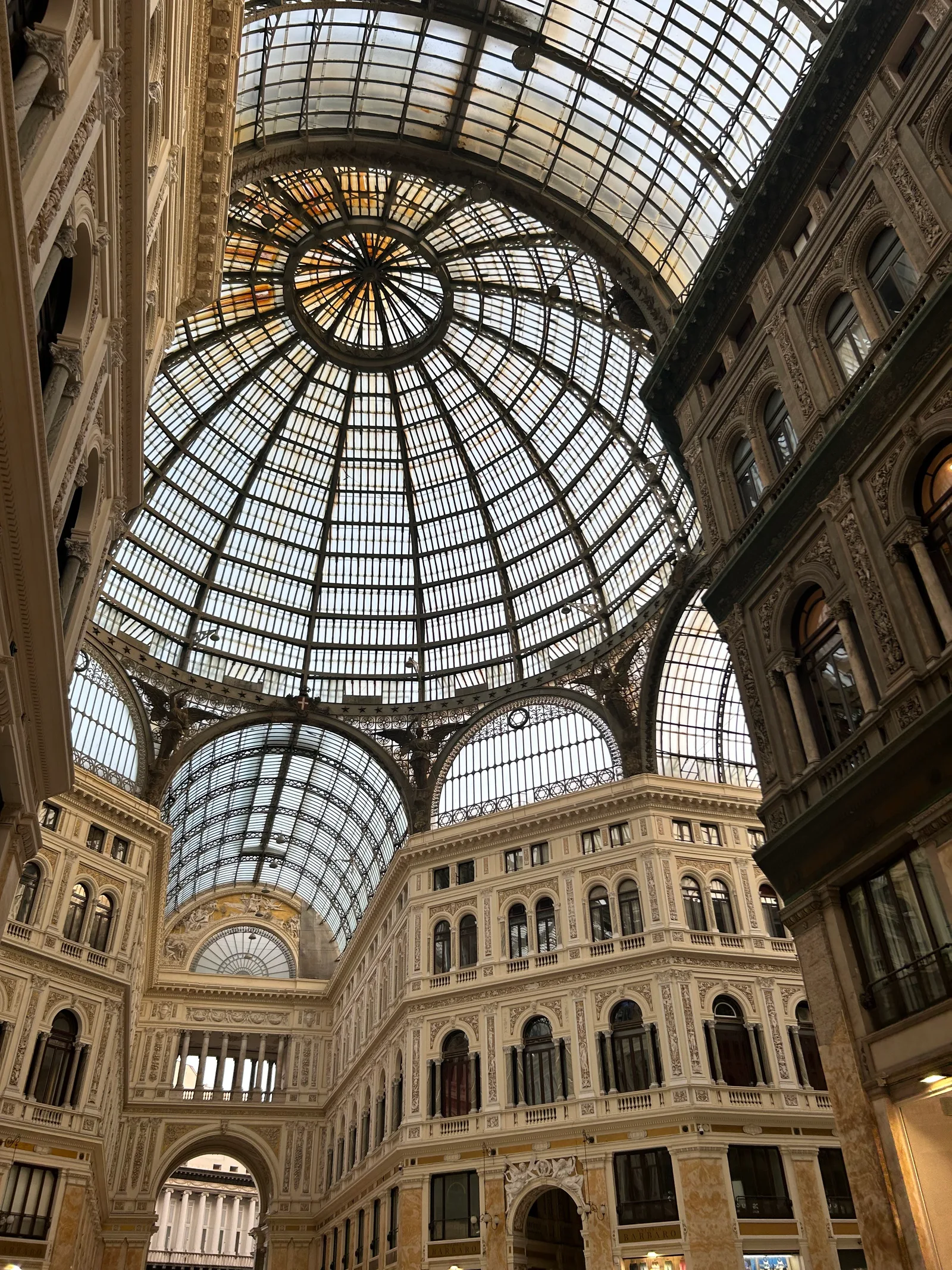 Details at Galleria Umberto I Naples — travel photo