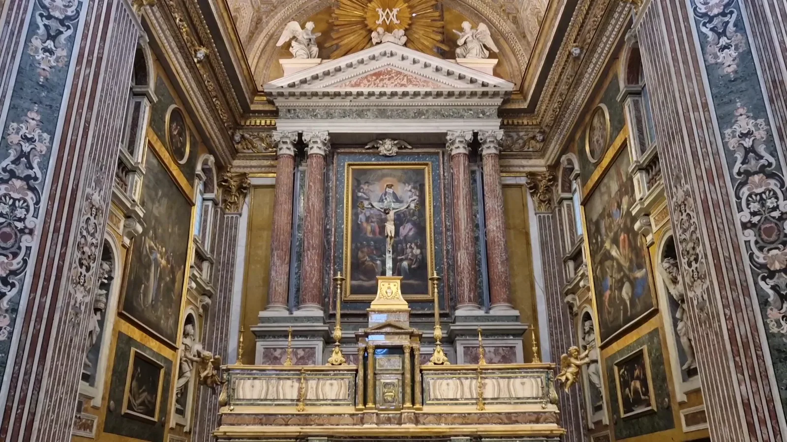 Interior at Girolamini Church Naples — travel photo