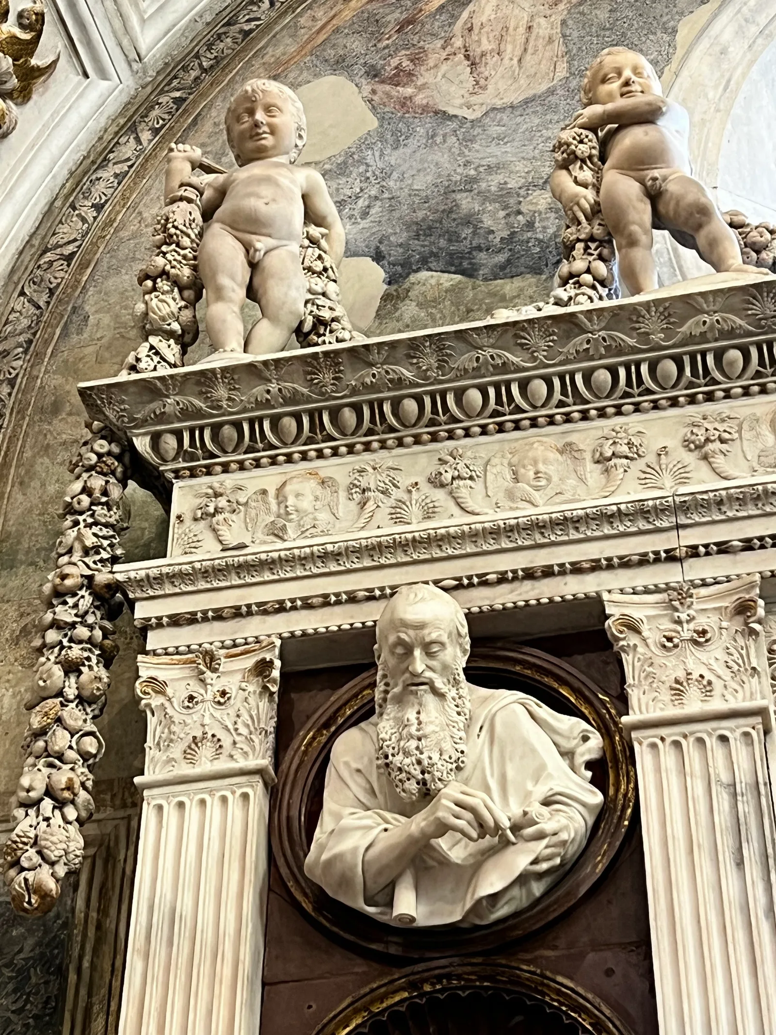 Main view at Monumental Complex of Saint Anne of the Lombards Naples — travel photo