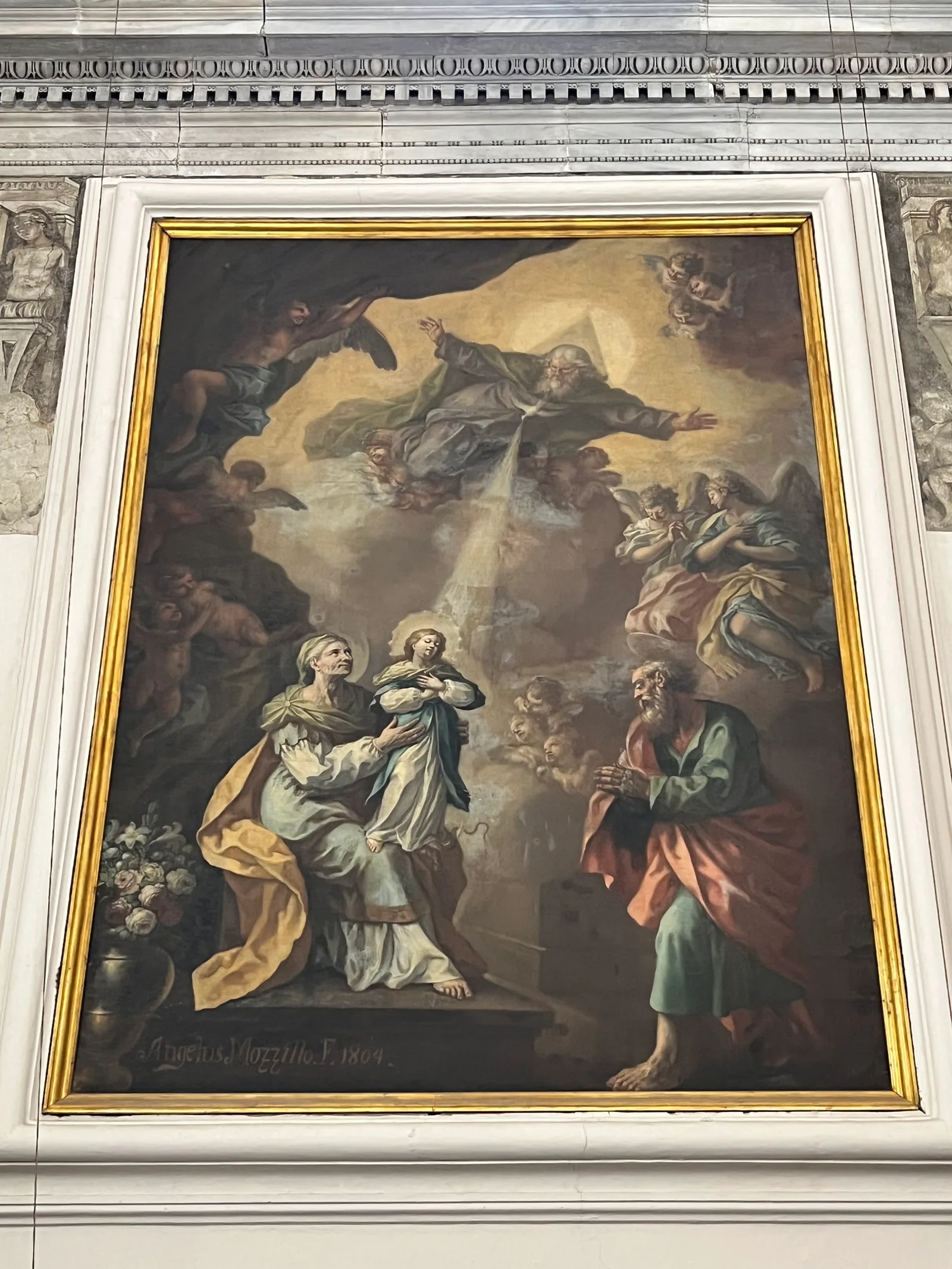 Atmosphere at Monumental Complex of Saint Anne of the Lombards Naples — travel photo