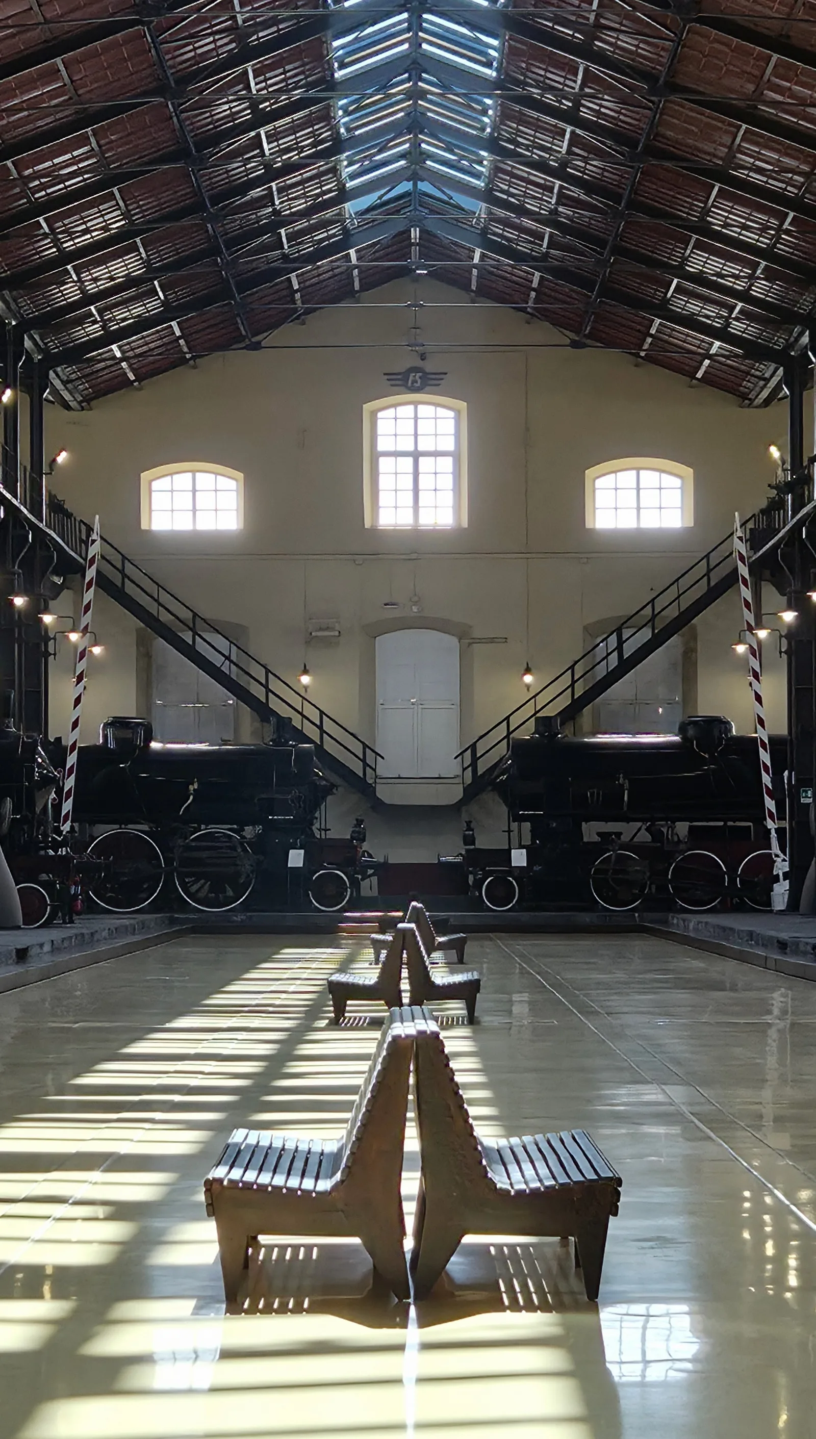 Main view at National Railway Museum of Pietrarsa Naples — travel photo