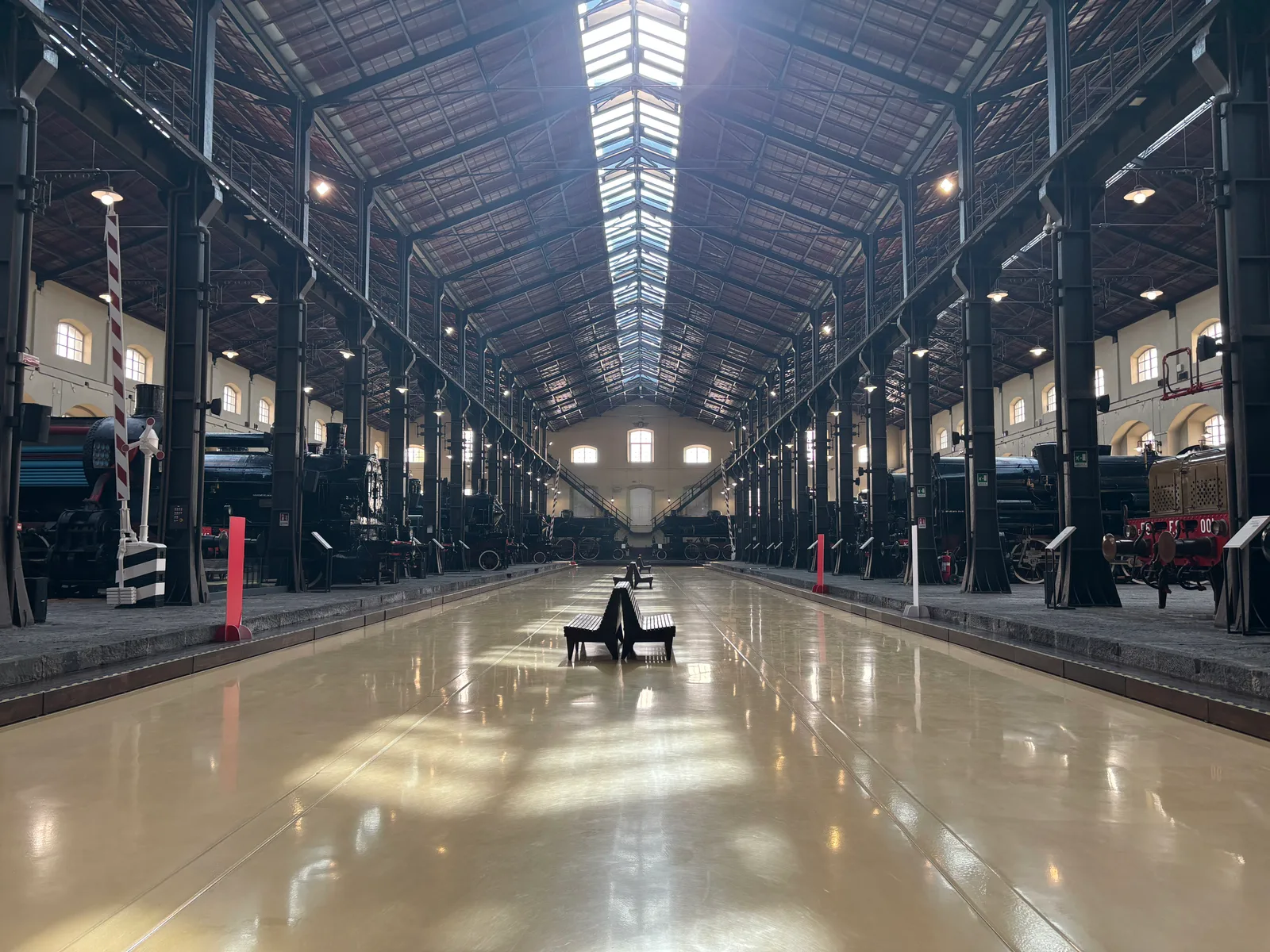 Interior at National Railway Museum of Pietrarsa Naples — travel photo