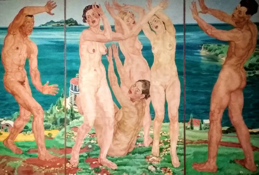 Interior at Palazzo delle Arti Napoli Naples — travel photo