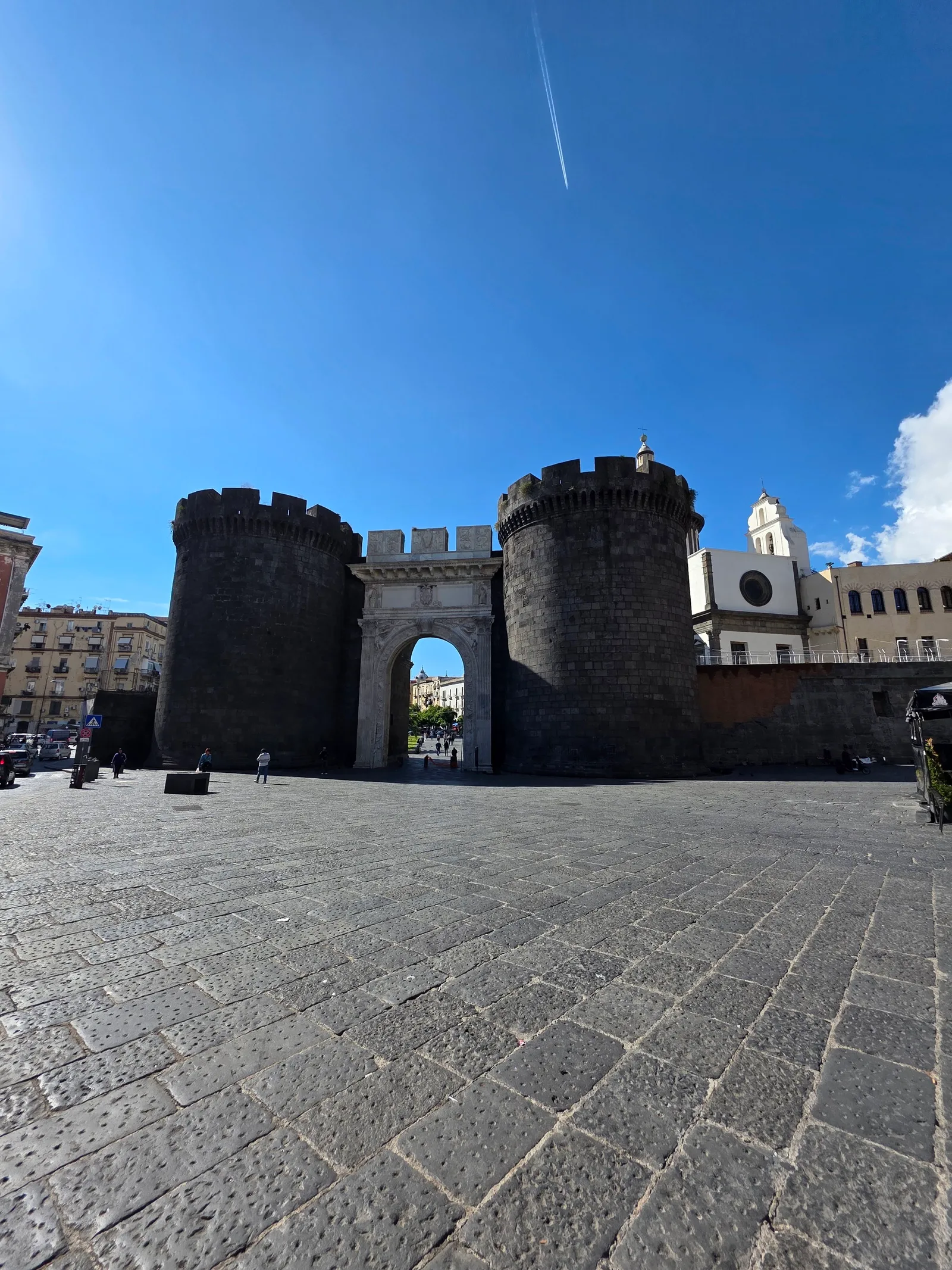 Atmosphere at Porta Capuana Naples — travel photo