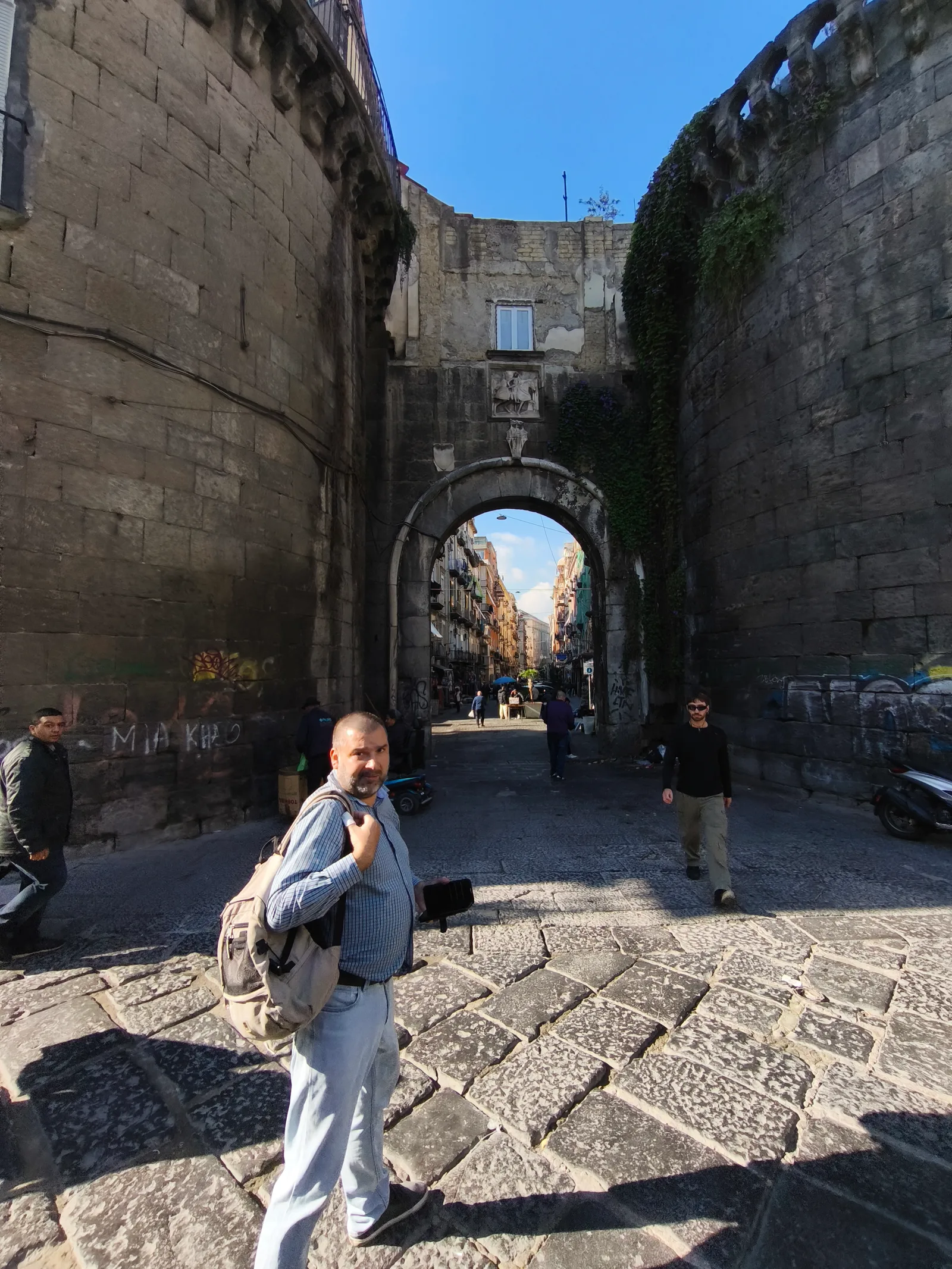 Atmosphere at Porta Nolana Naples — travel photo