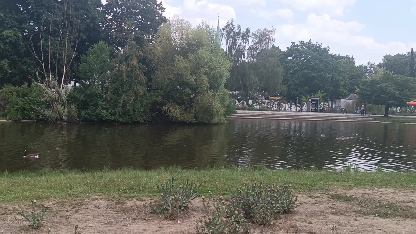 Main view at Children's playground in the Stadpark Nuremberg — travel photo