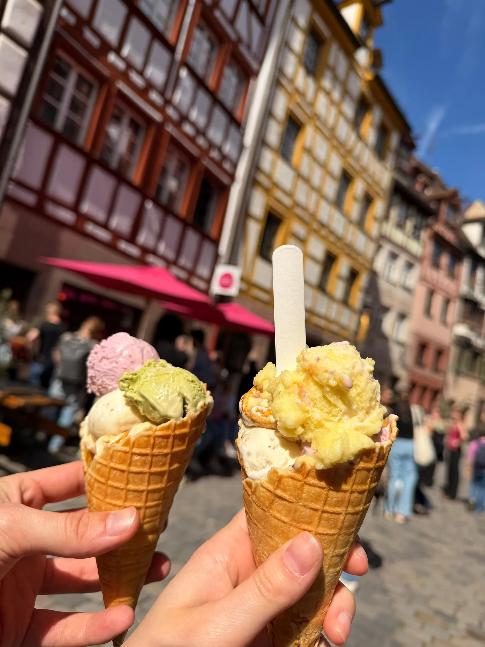 Atmosphere at Die kleine Eismanufaktur Nuremberg — travel photo